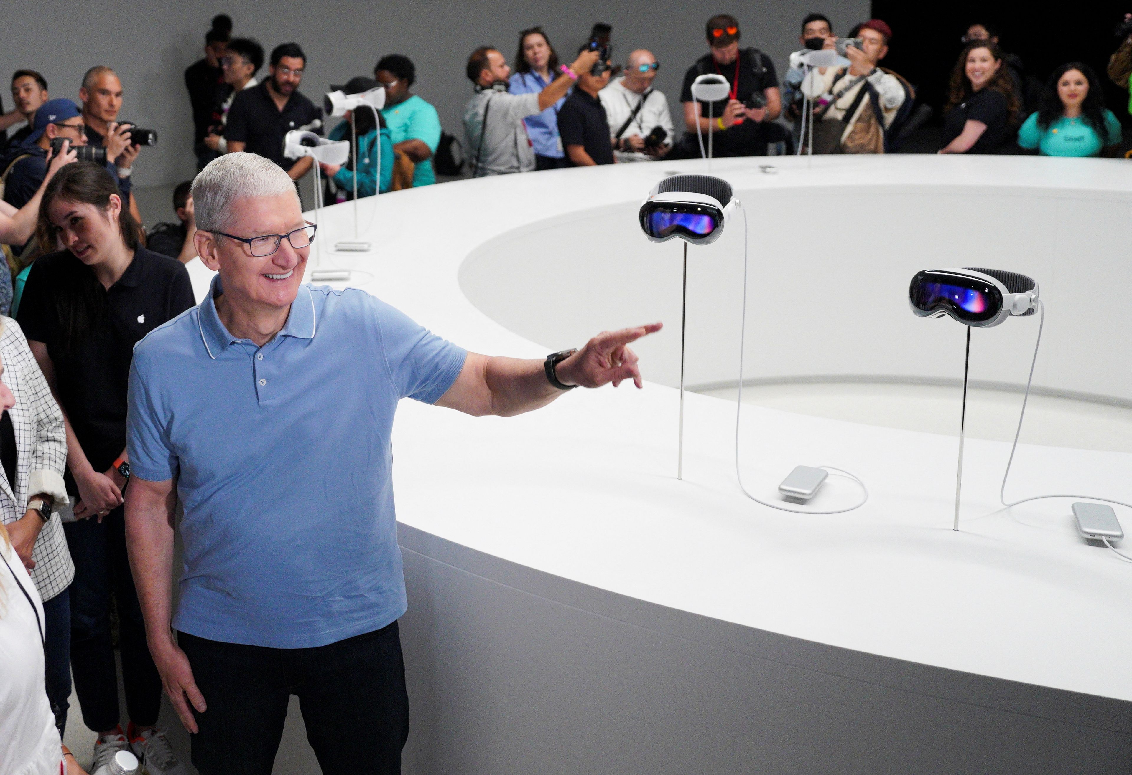 Tim Cook CEO de Apple en la WWDC 2023