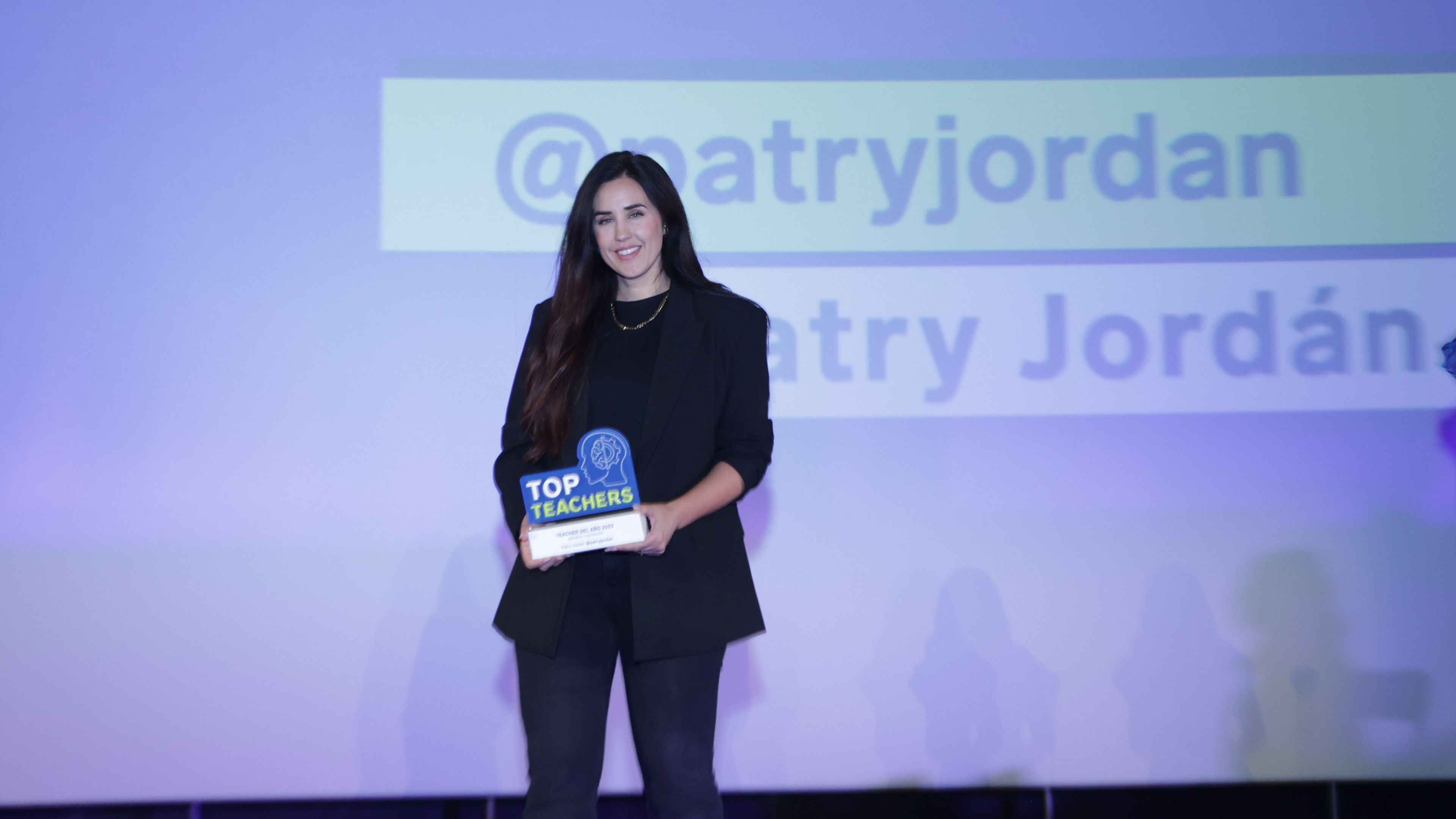 Patry Jordán, ganadora de la categoría Deporte y Nutrición.