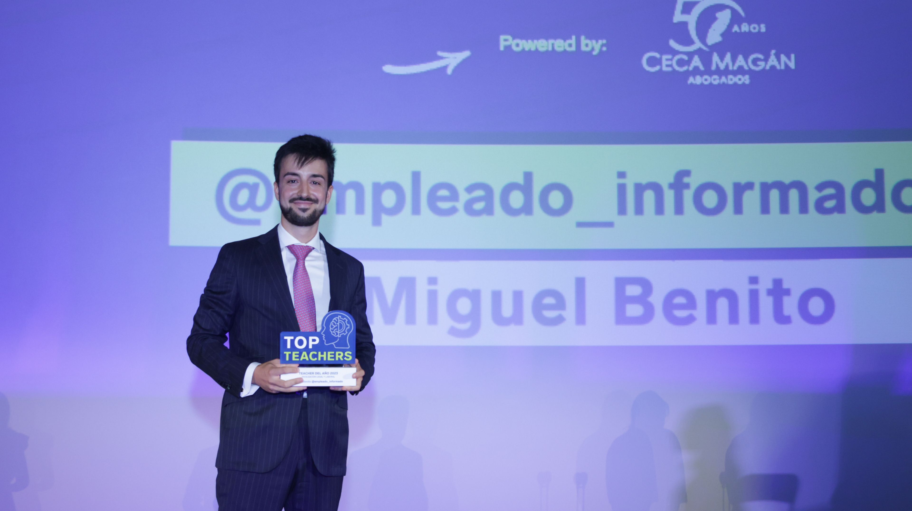 Miguel Benito, ganador de la categoría Divulgación legal y laboral.
