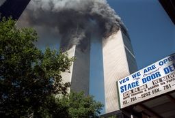 El World Trade Center el 11 de septiembre de 2001.