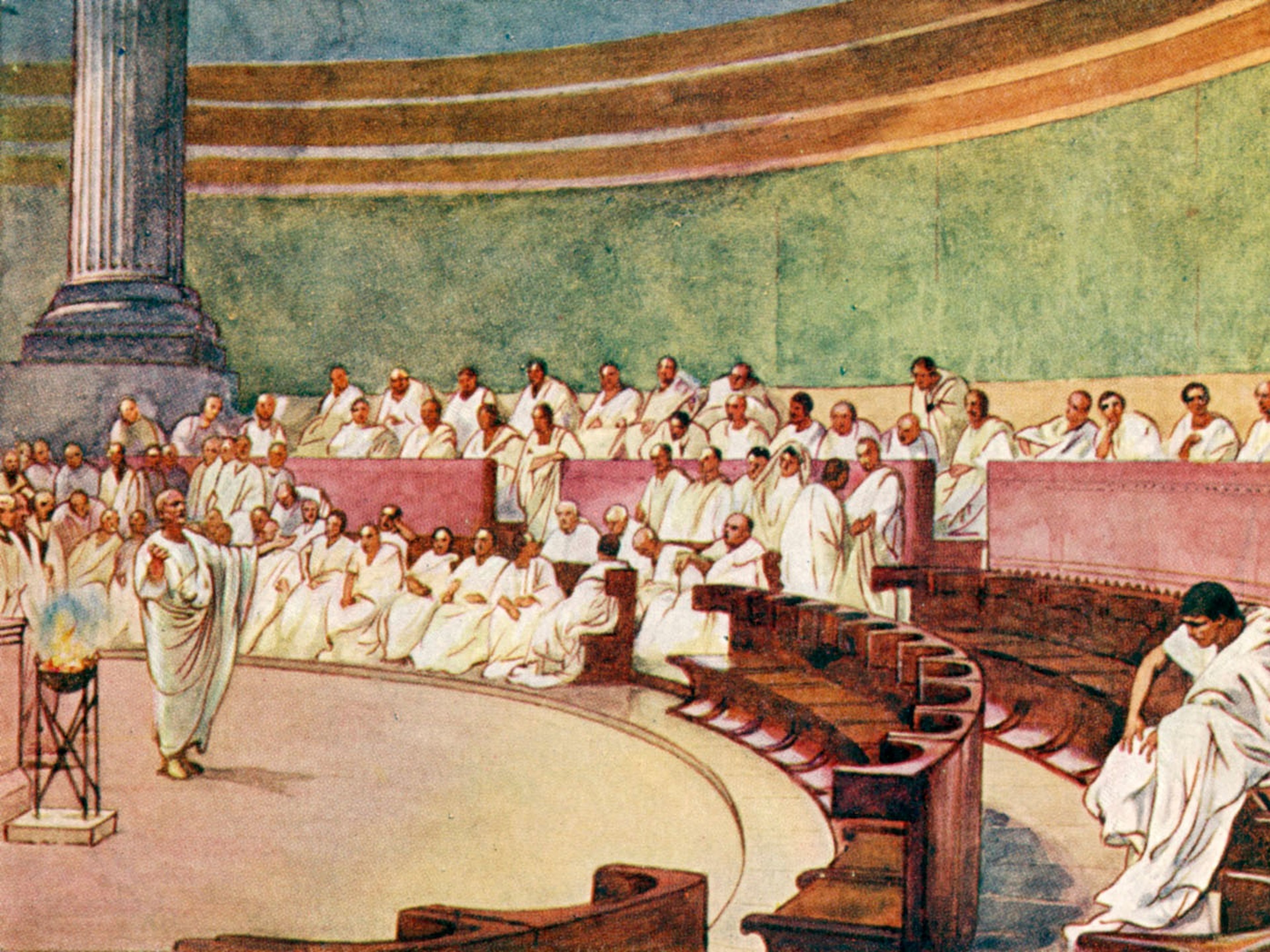 Что такое народное собрание в древнем риме. Чезаре Маккари (1888) заседание Римского Сената. Сенат в древнем Риме. Собрание Сената в древнем Риме. Сенат народное собрание древнего Рима.
