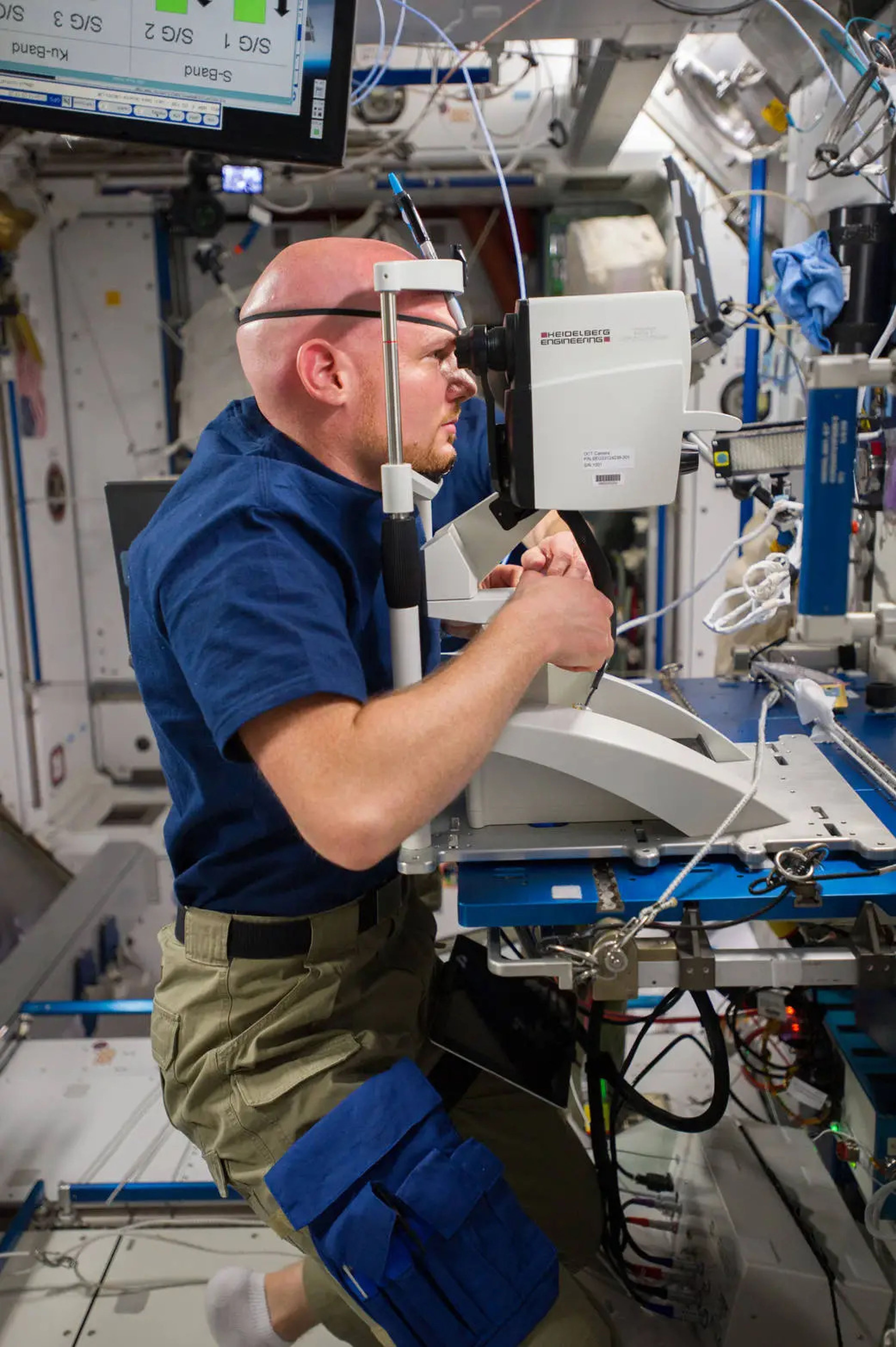 Alexander Gerst a bordo de la Estación Espacial Internacional (EEI).