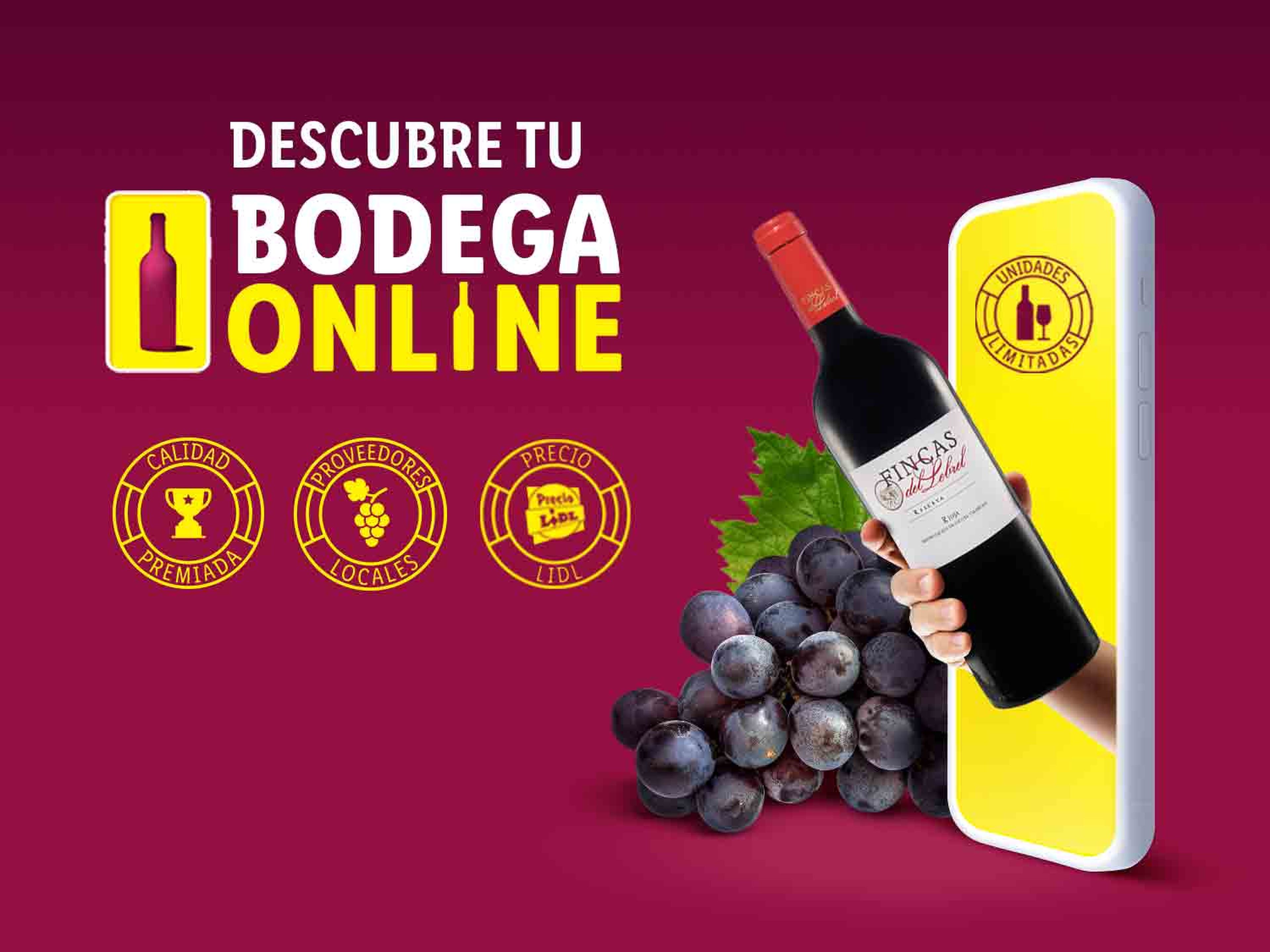 Los mejores vinos y accesorios en Bodega Online de Lidl. 