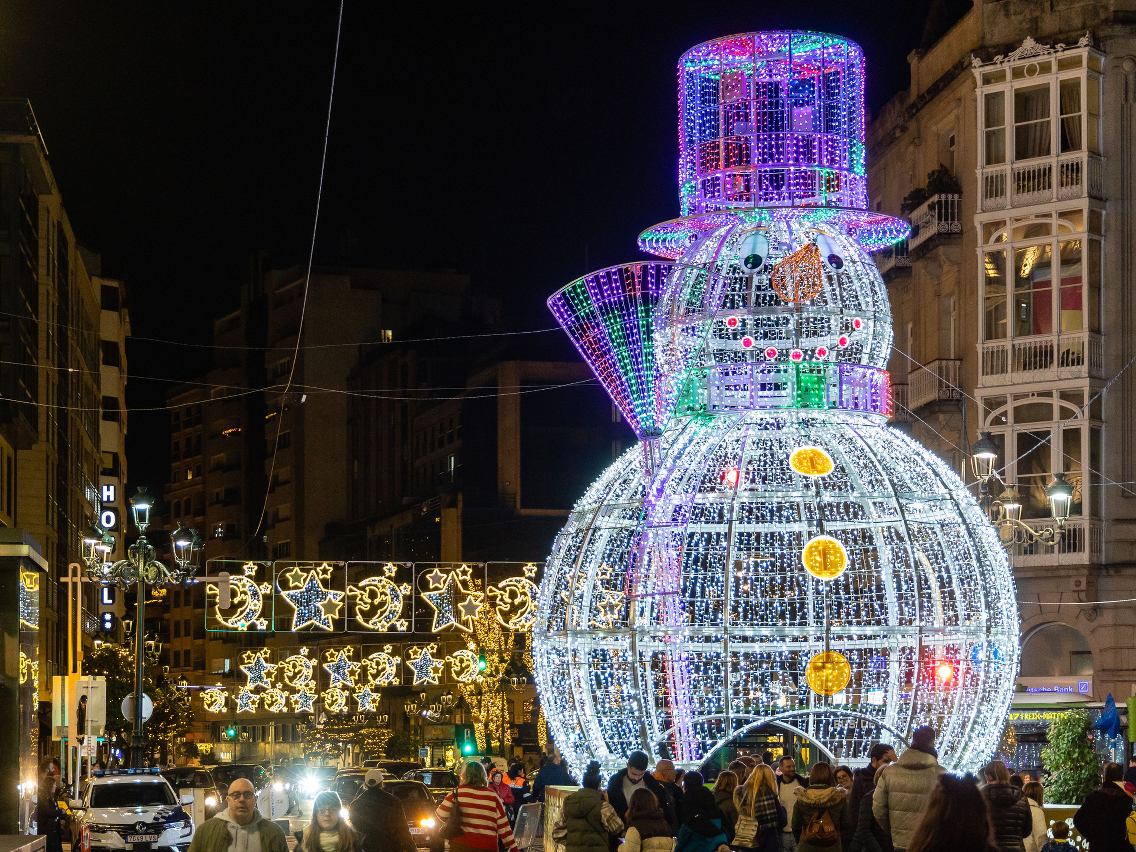 Esplendor de luces navideñas en Vigo
