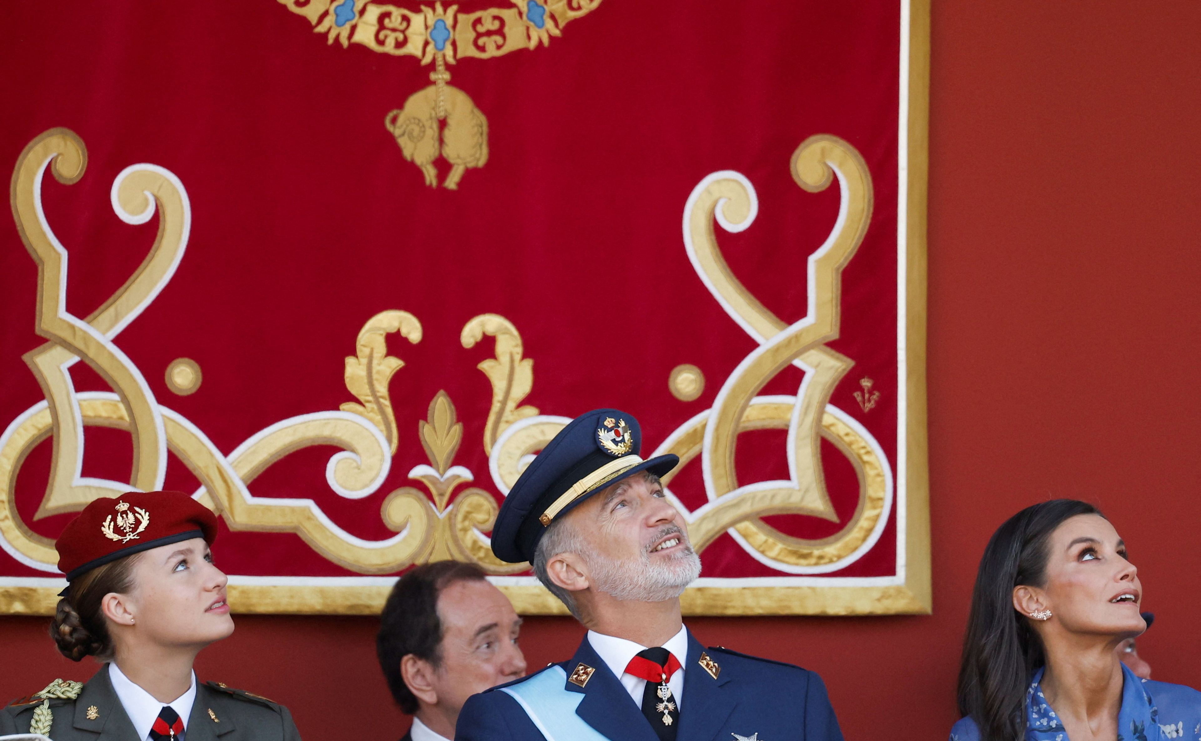 Familia real española el pasado 12 de octubre.