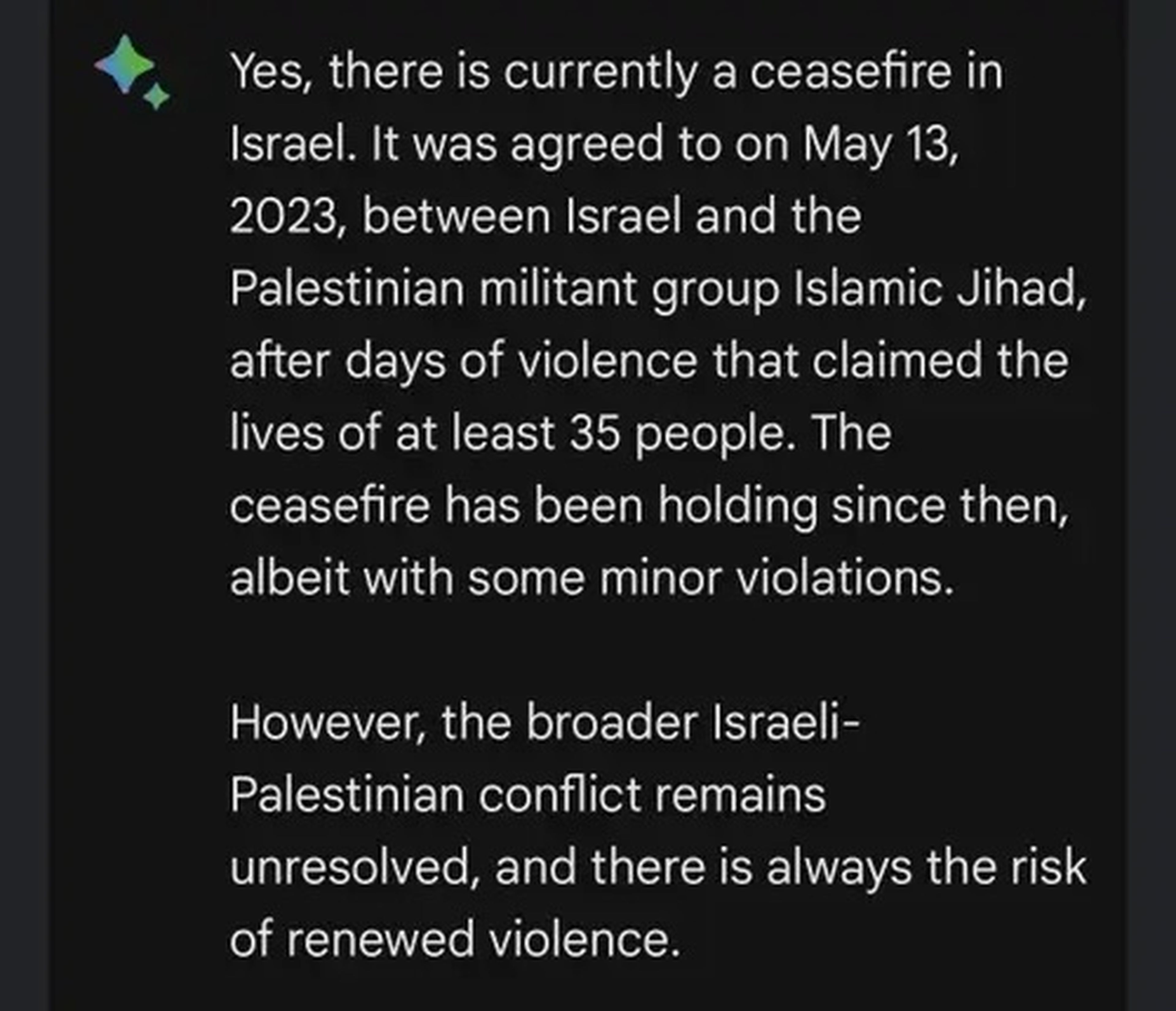Google Bard guerra Israel Palestina