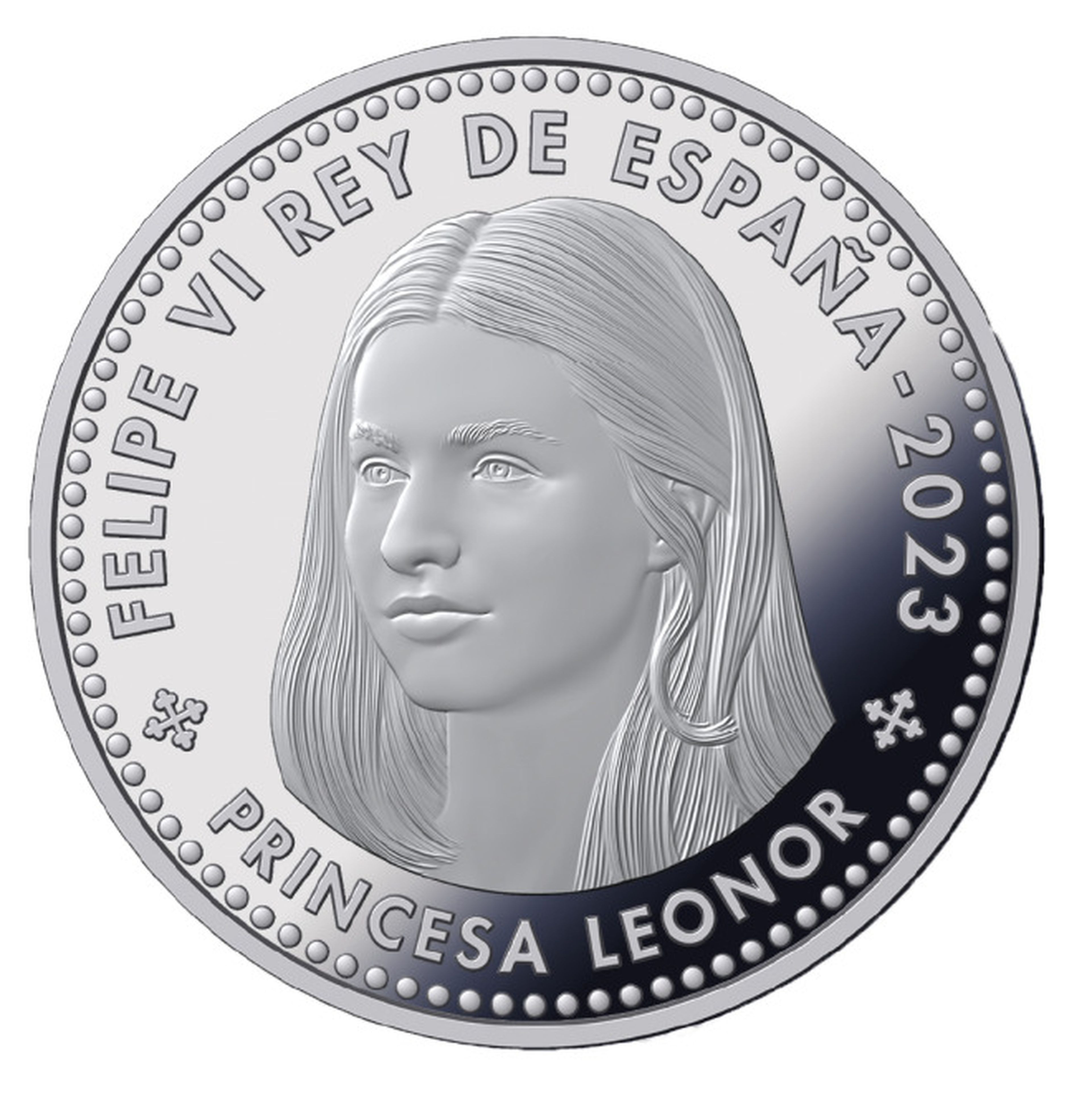 Imagen de la moneda de la princesa Leonor.