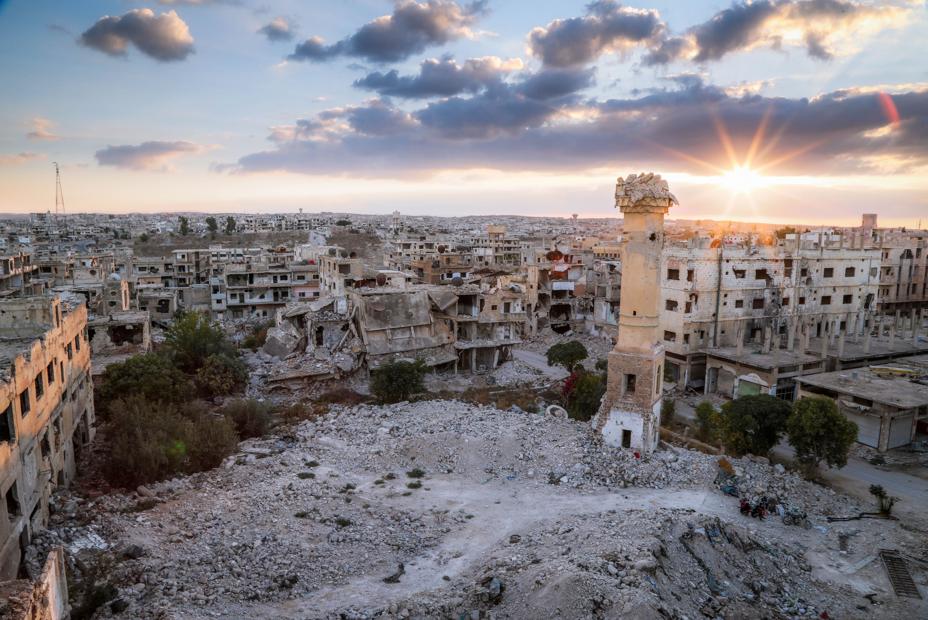 Una imagen de ruinas en Siria
