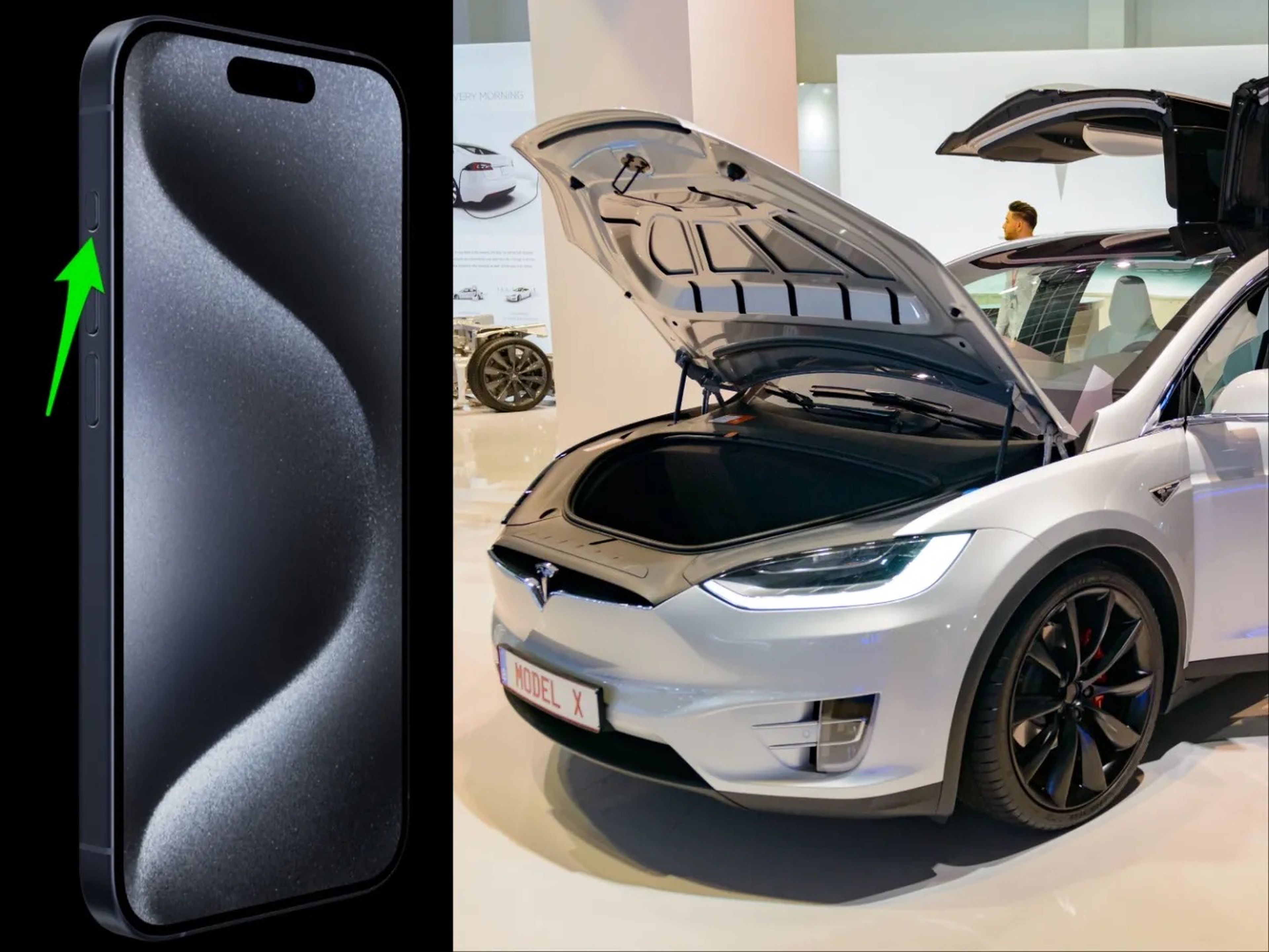 iPhone 15 Pro, Tesla model X