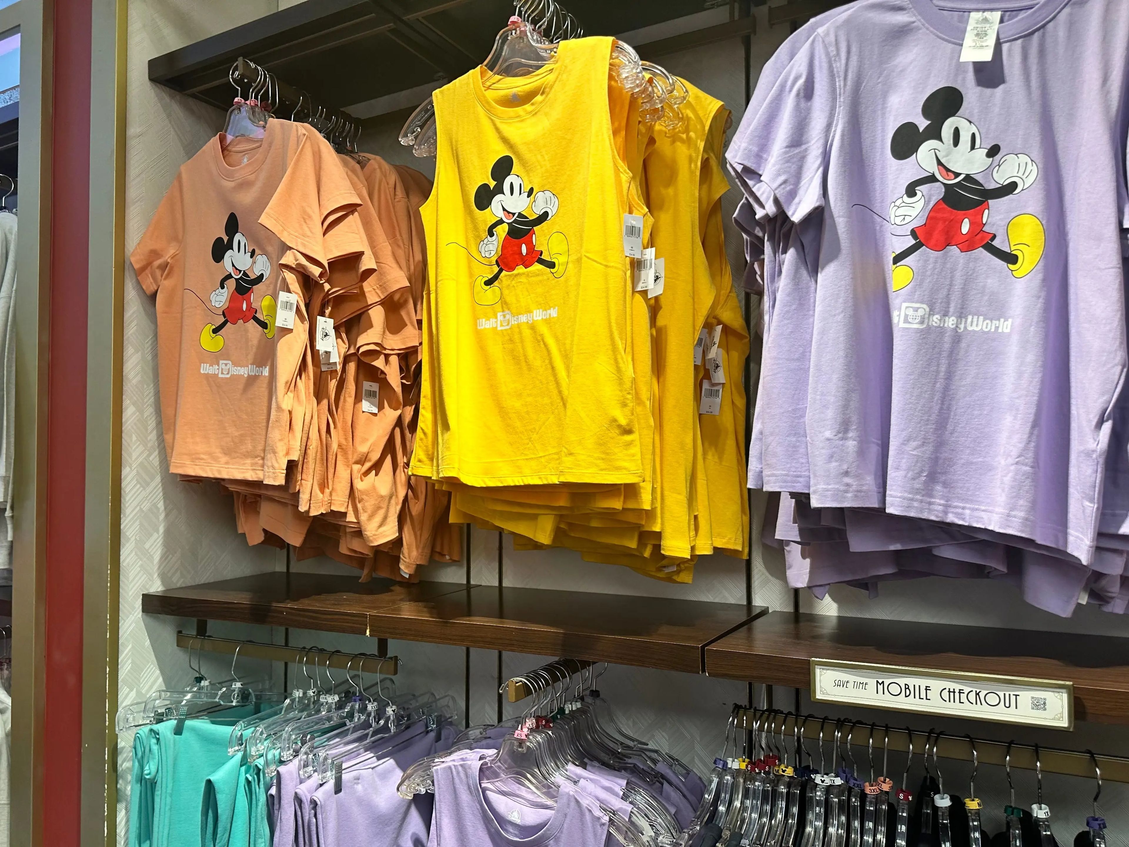 Mickey Mouse merchandise at Disney World.