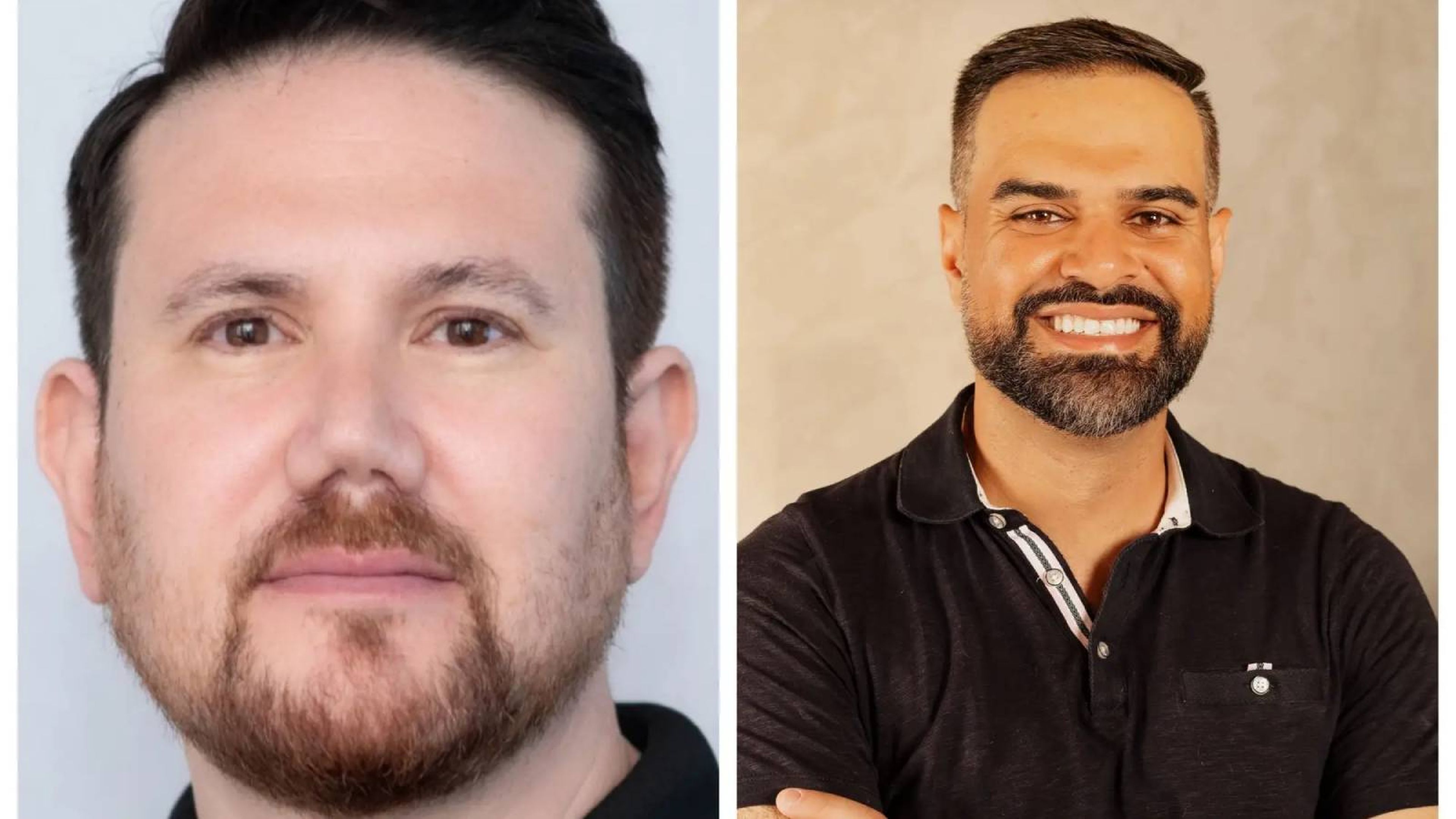Nitzan Mekel-Bobrov (izquierda) es el director de Inteligencia Artificial de eBay, mientras que Miqdad Jaffer (derecha) es director de producto en Shopify. 