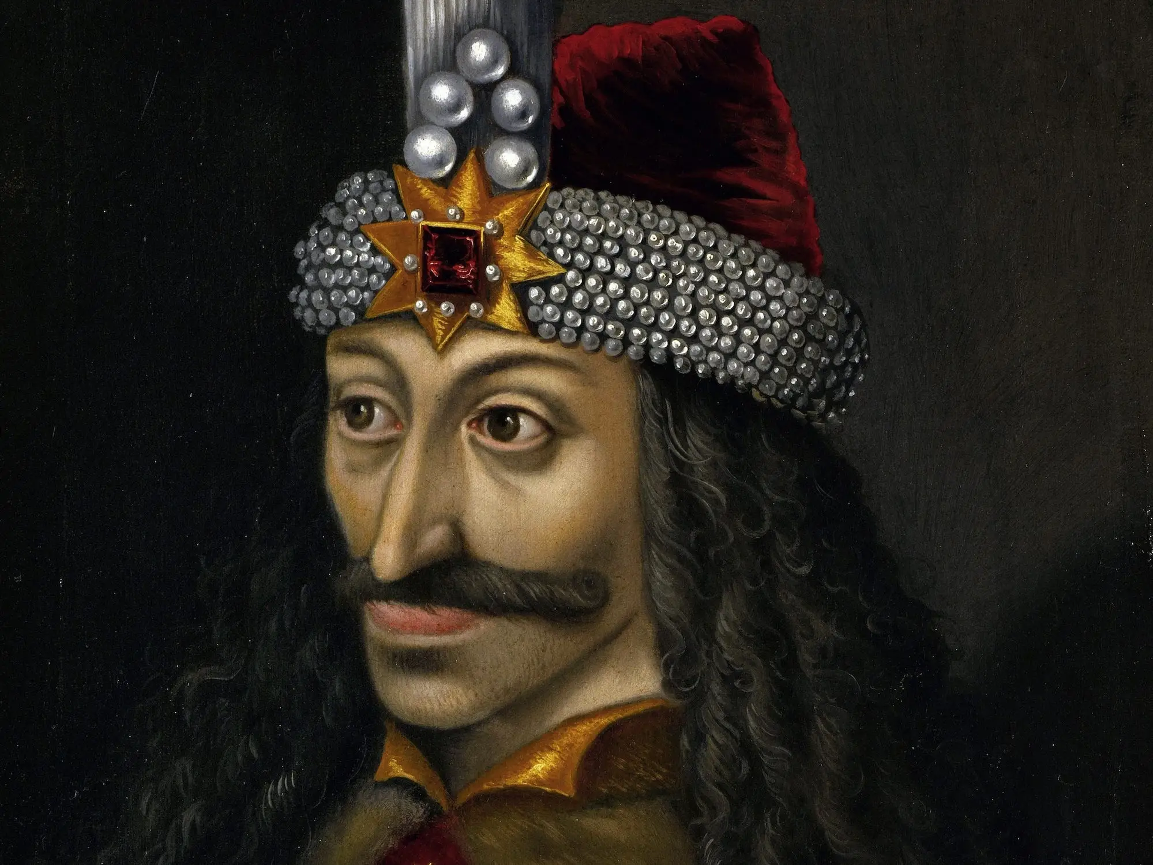 Retrato de Vlad III, también conocido como Vlad el Empalador, que inspiró en parte el libro Drácula de Bram Stoker.
