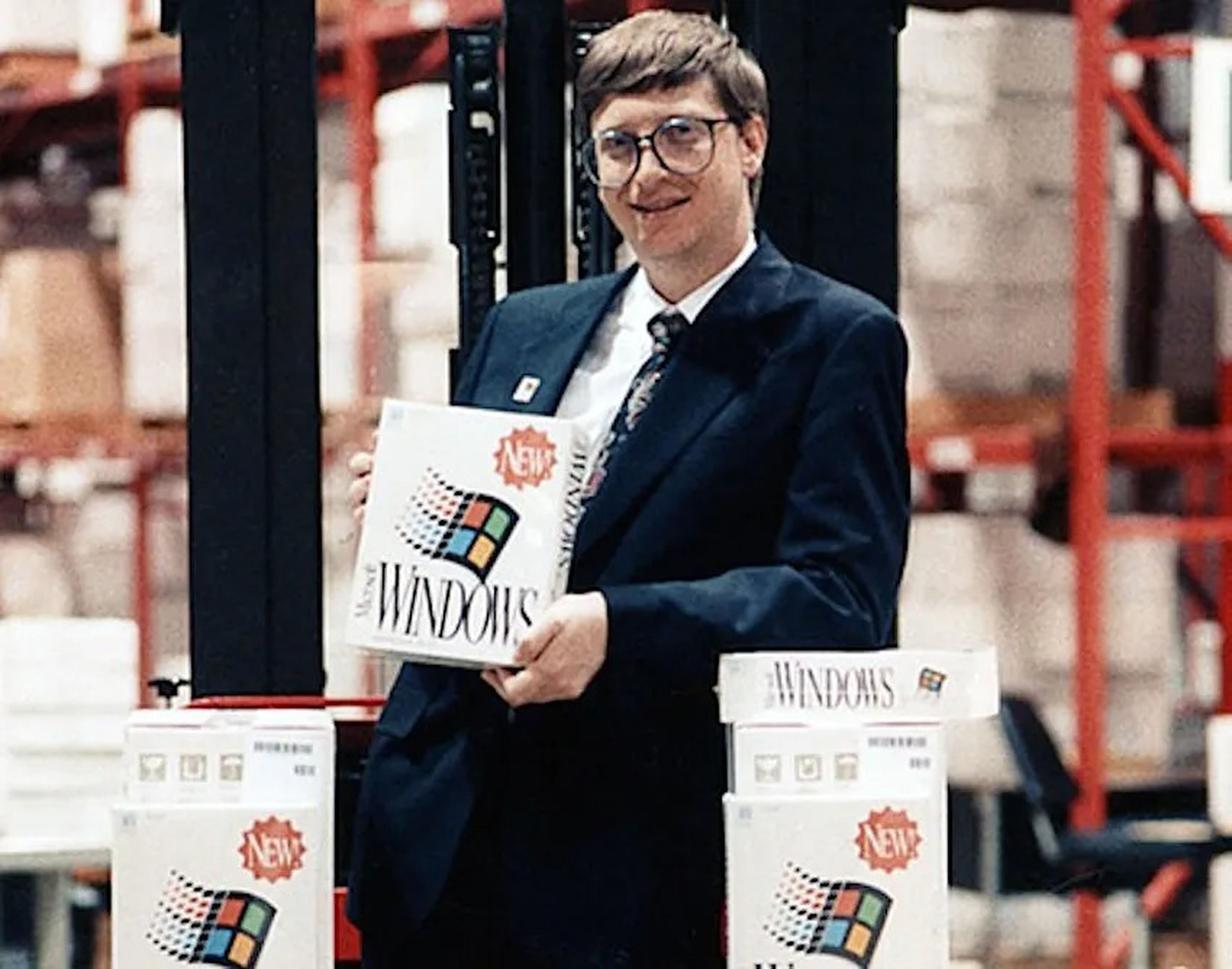 Bill Gates, cofundador de Microsoft, en una fotografía de 1990.