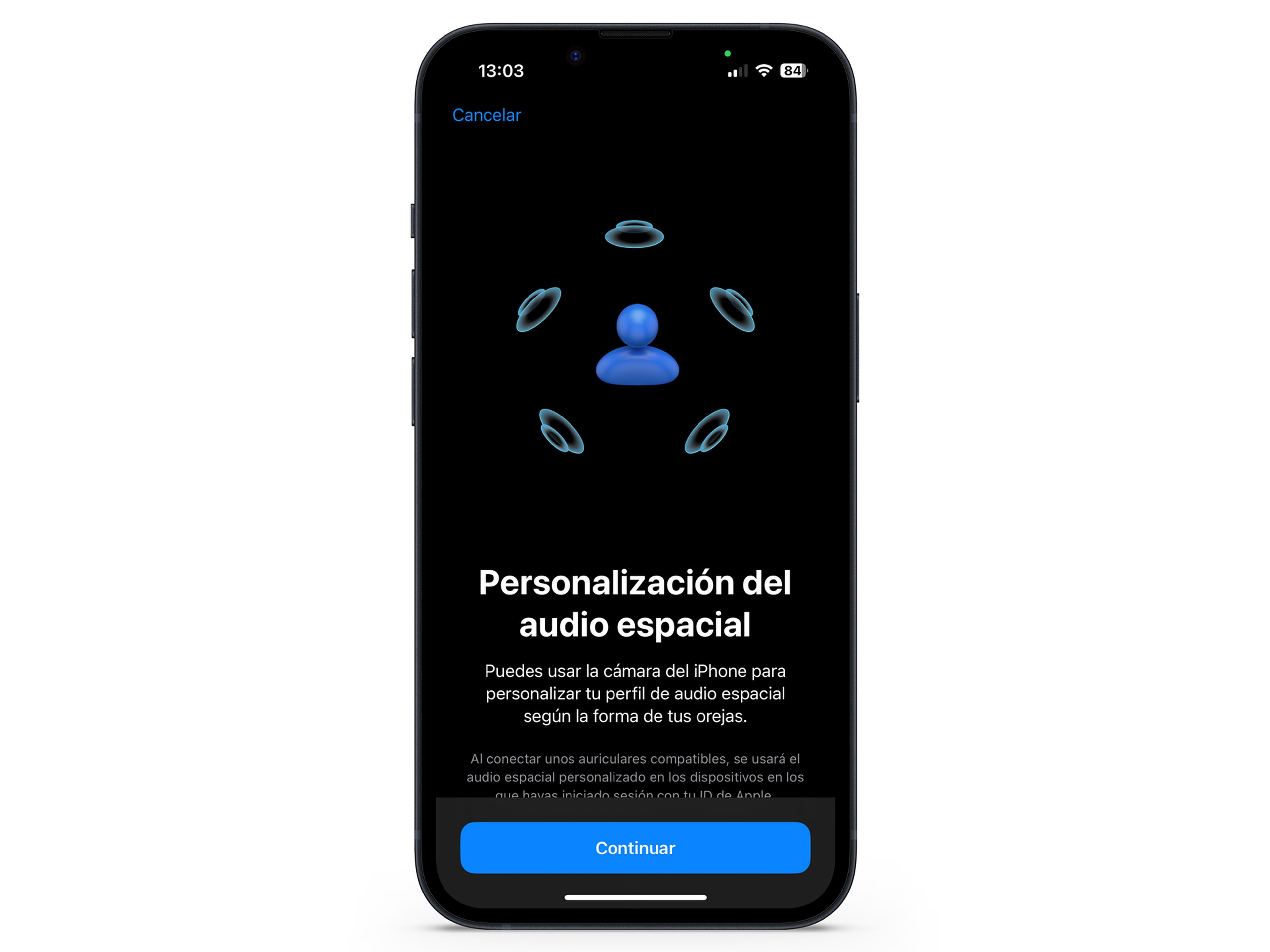 Personalizar los niveles de audio de los auriculares en tu iPhone