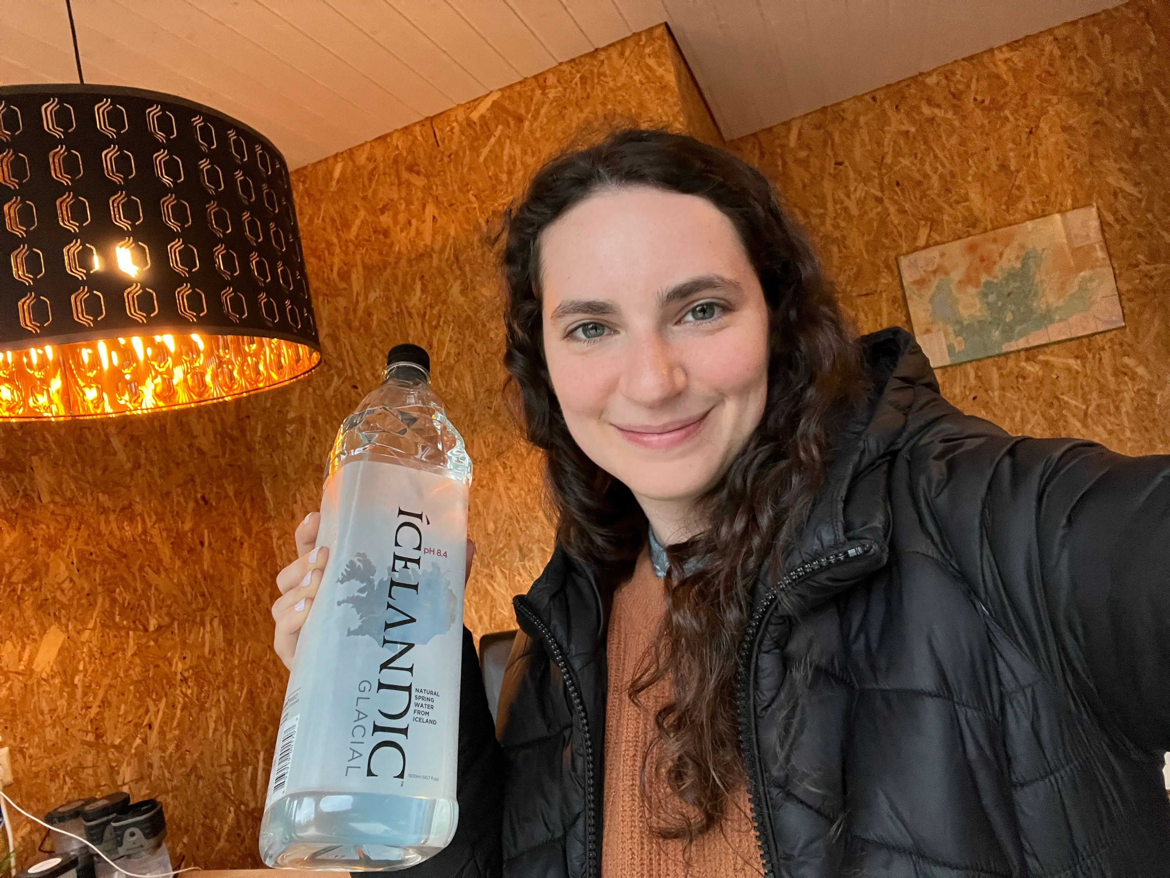 A bottle of Icelandic water.