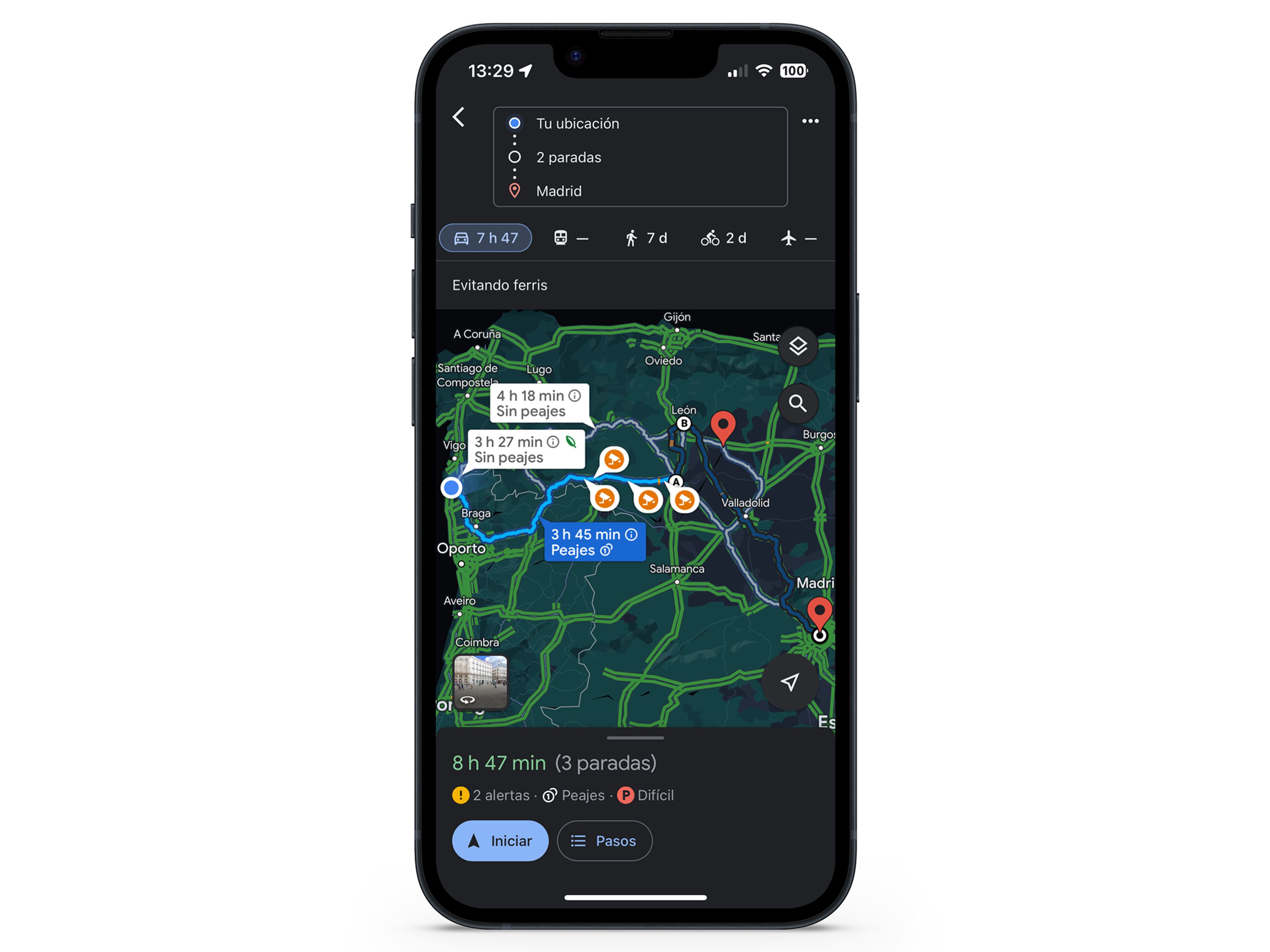 Cómo crear una ruta en Google Maps con varias paradas o destinos