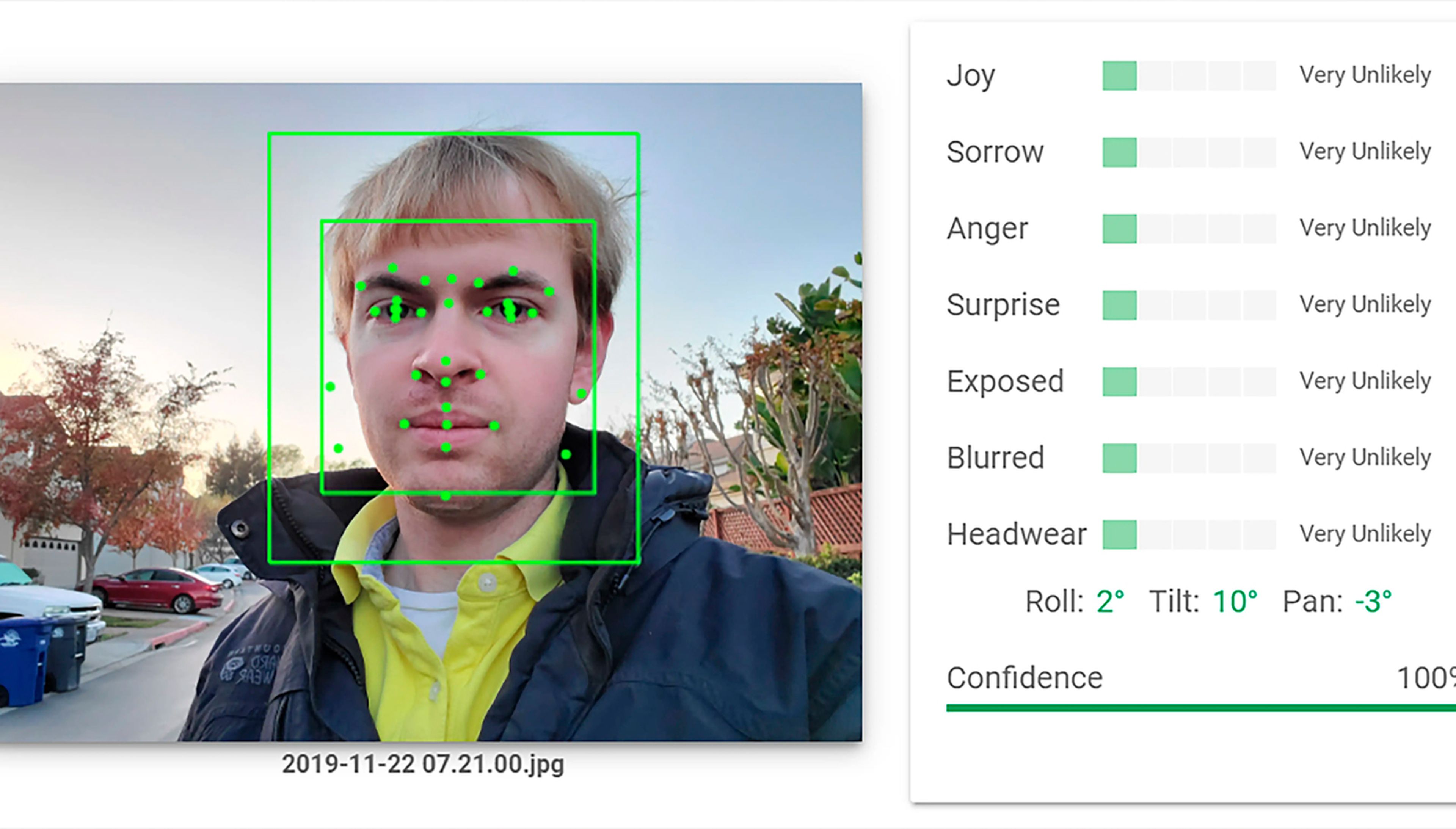 Un ejemplo de análisis facial con IA de las emociones. Muchas empresas afirman que su tecnología puede saber lo que siente una persona.