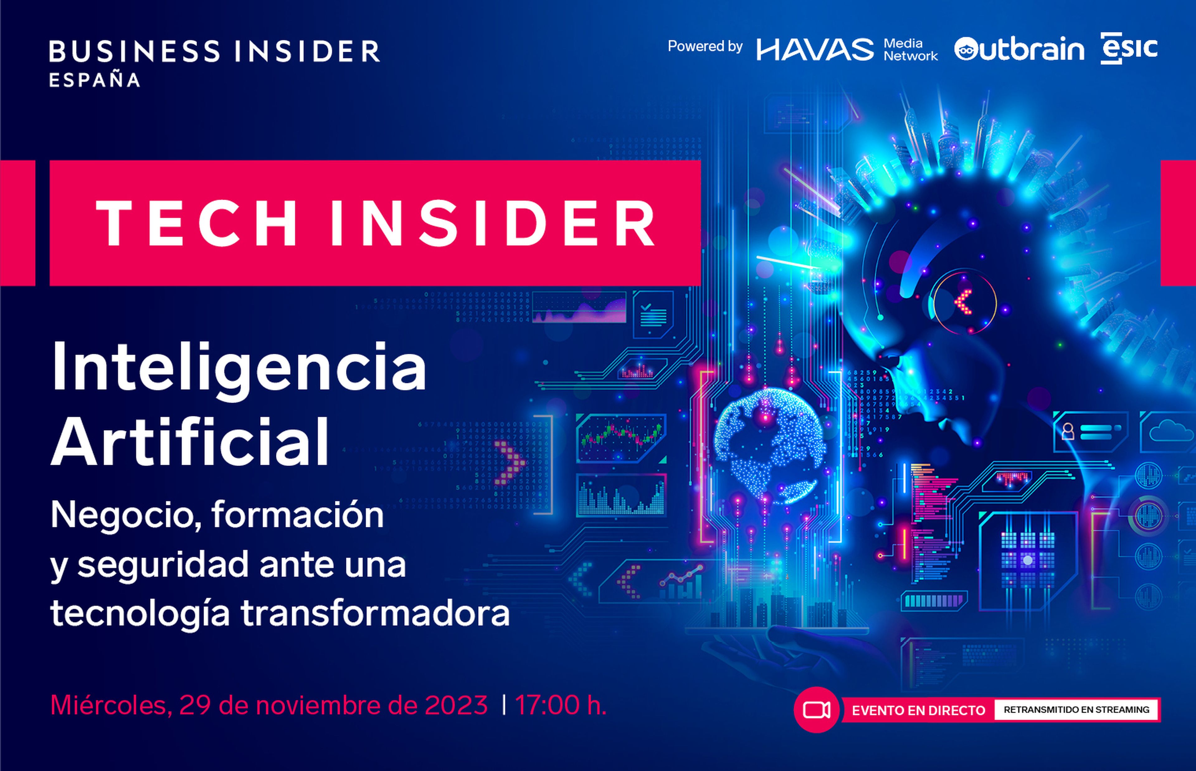 Evento Tech Insider IA: 29 noviembre de 2023