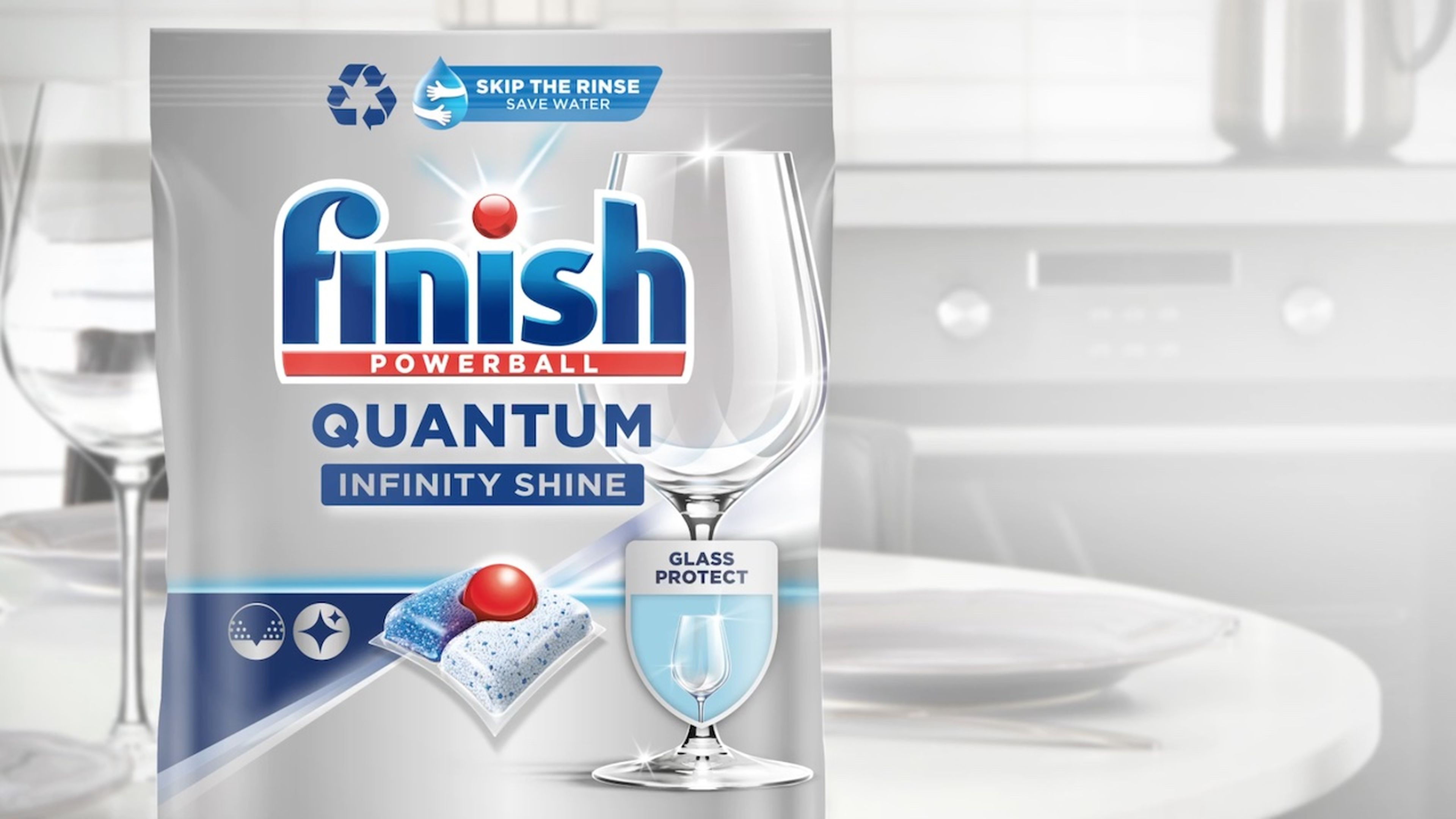 80 cápsulas lavavajillas Finish Powerball Ultimate Infinity Shine