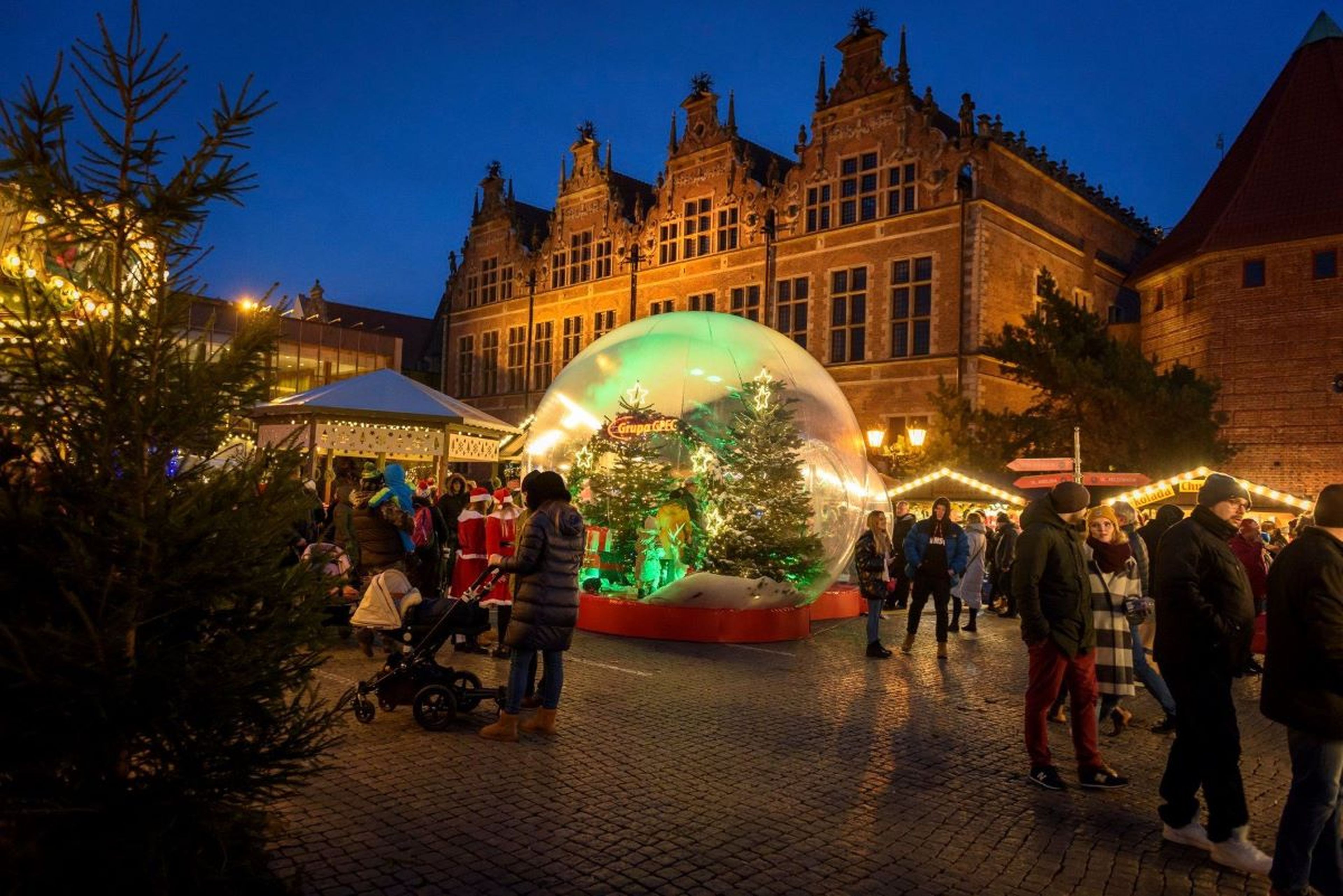 Mercado navideño en Gdansk, Polonia