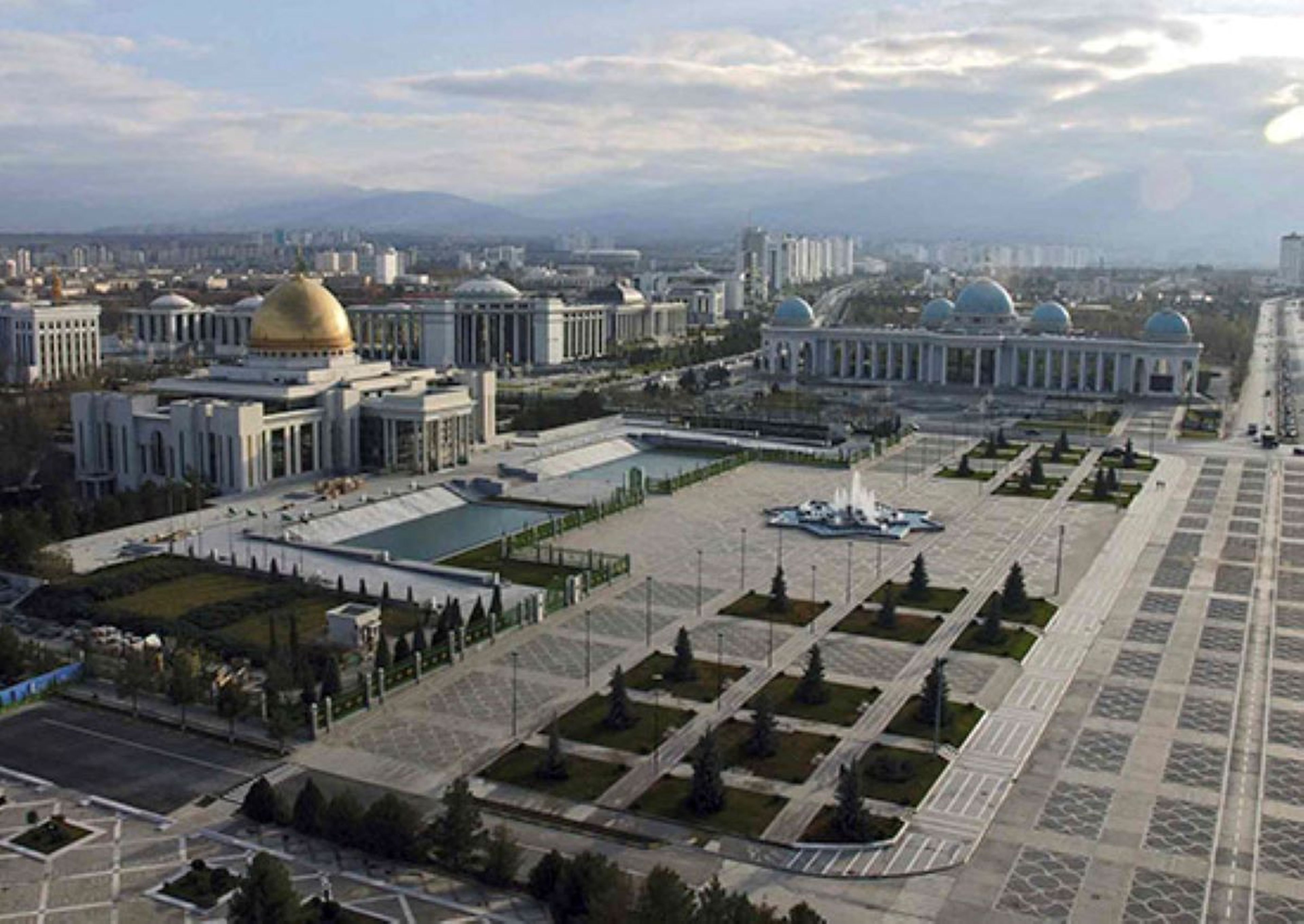 Vista aérea de Ashgabat