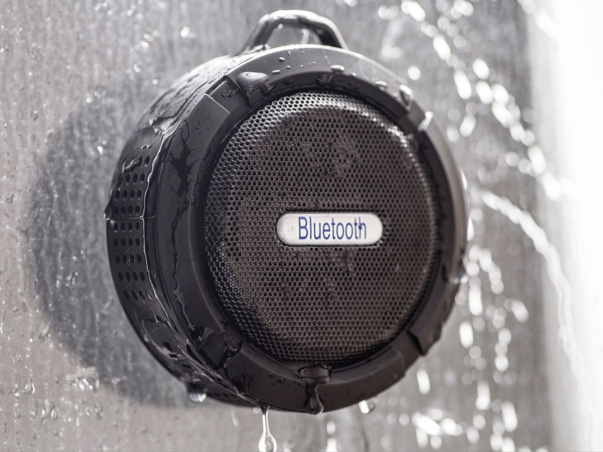 Altavoz portátil con Bluetooth, pequeño altavoz de ducha