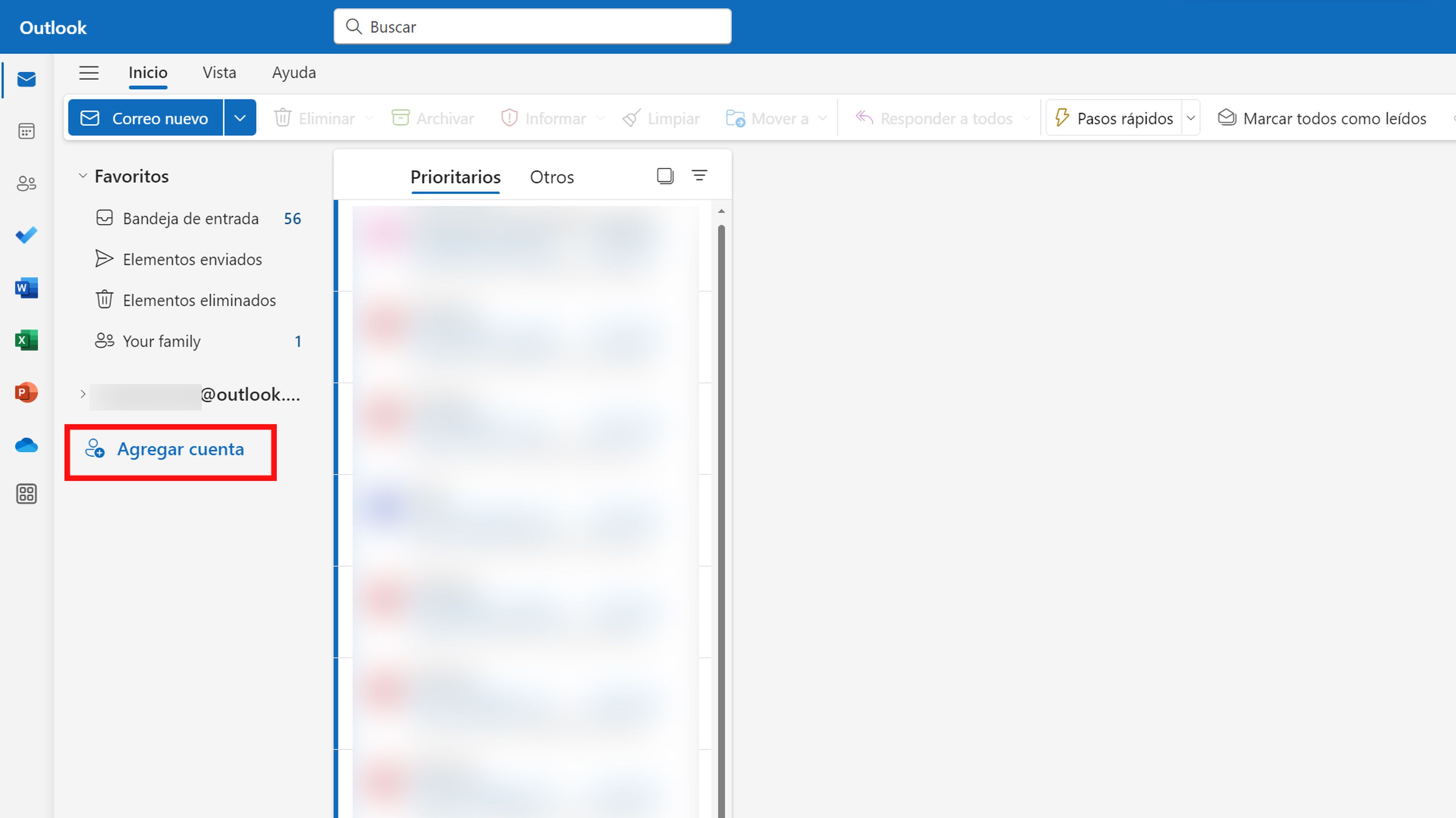 Configurar Gmail en Outlook