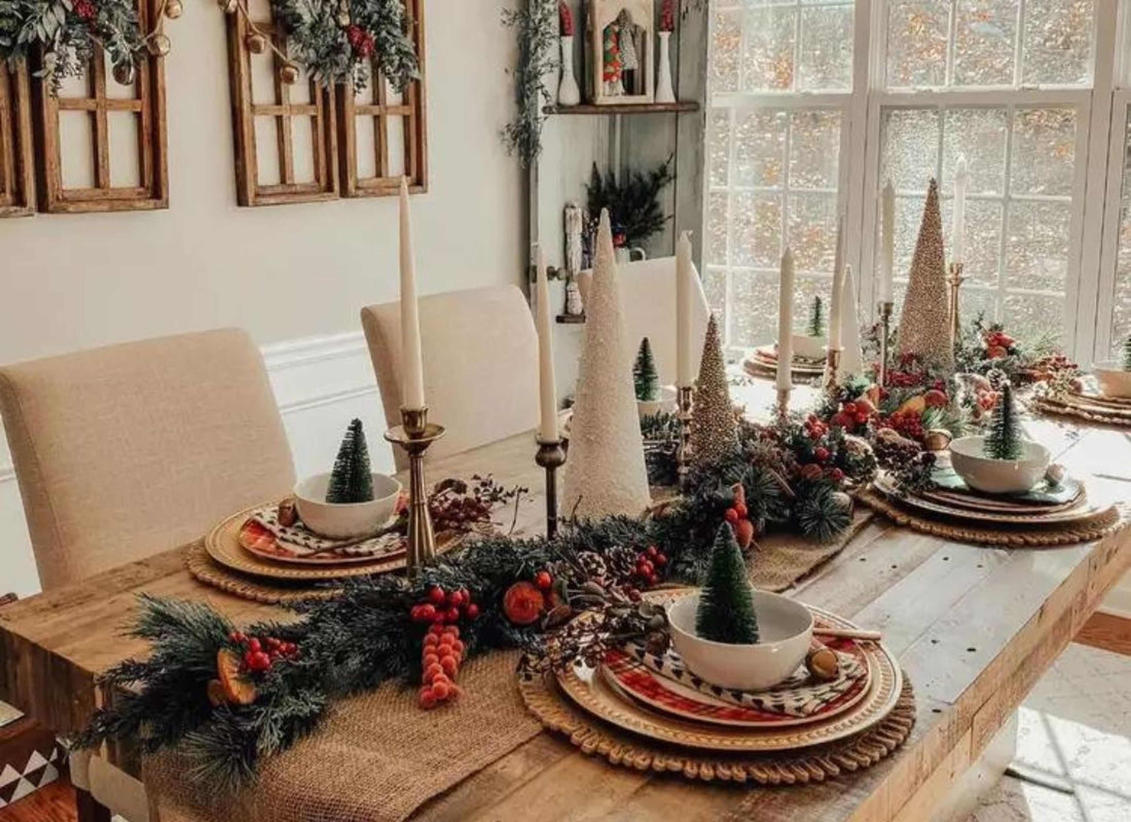 Decoraciones de Navidad para la mesa