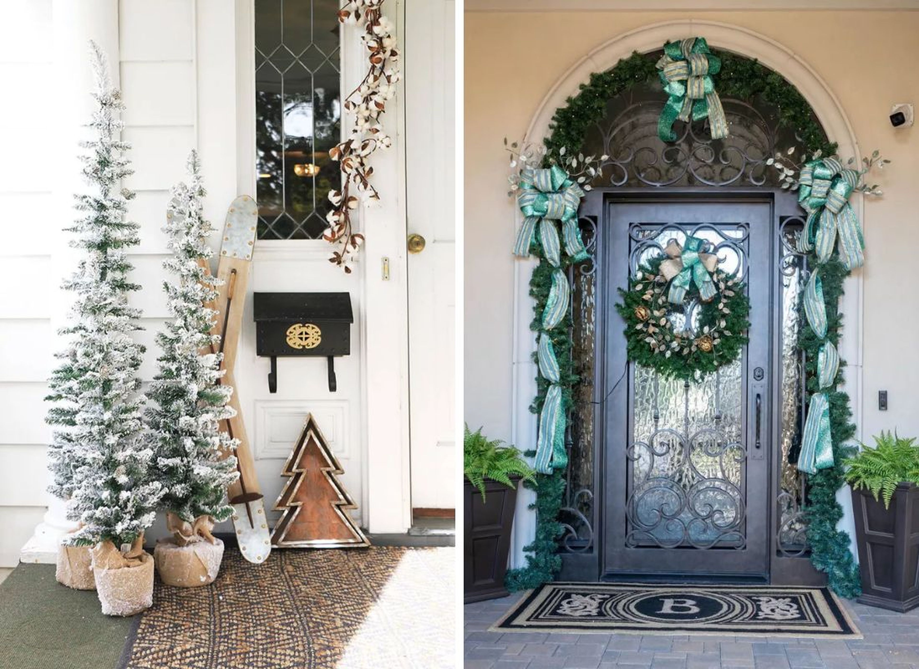 Decoraciones de Navidad para puertas
