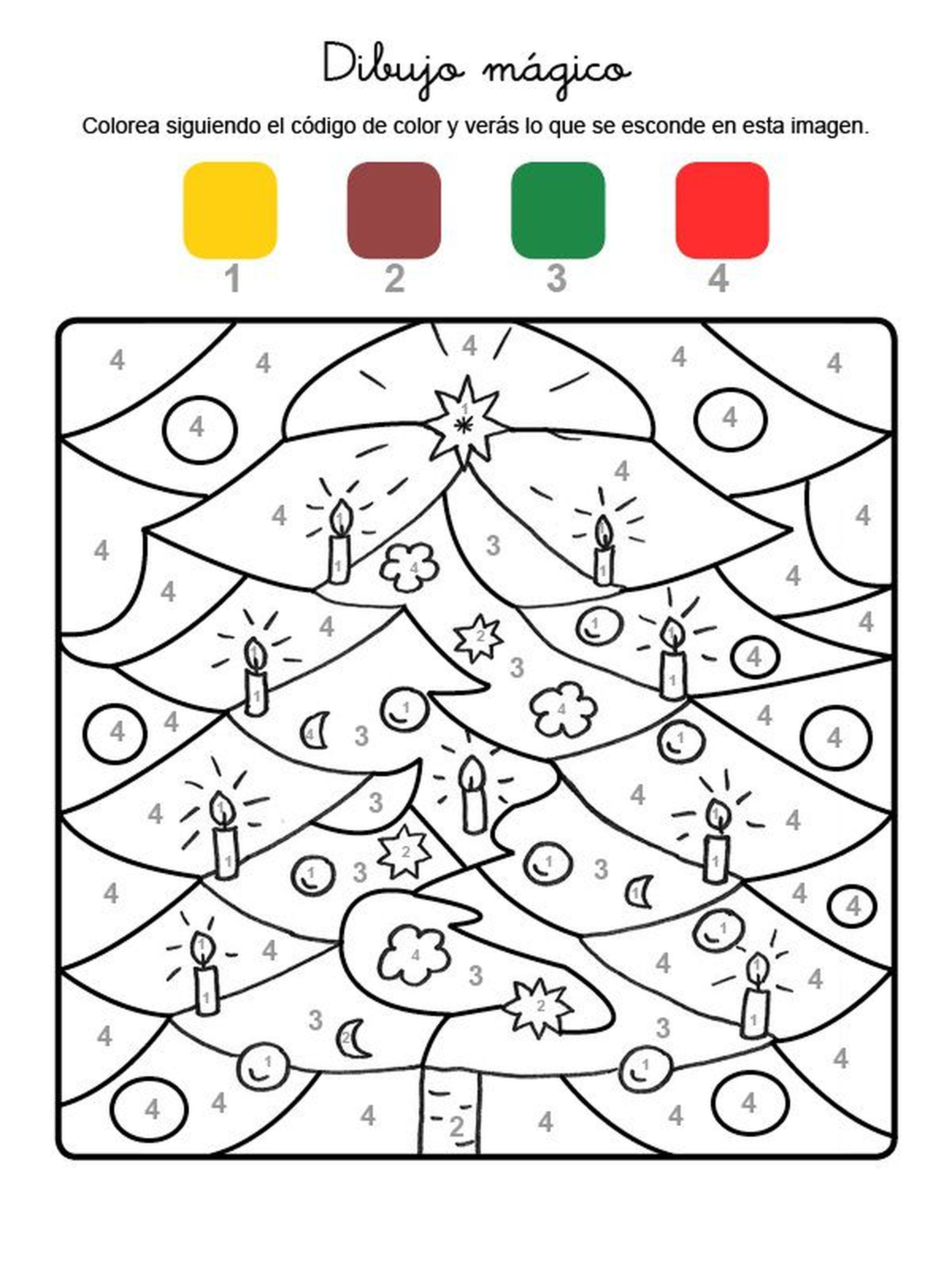 Dibujo Navidad colorear