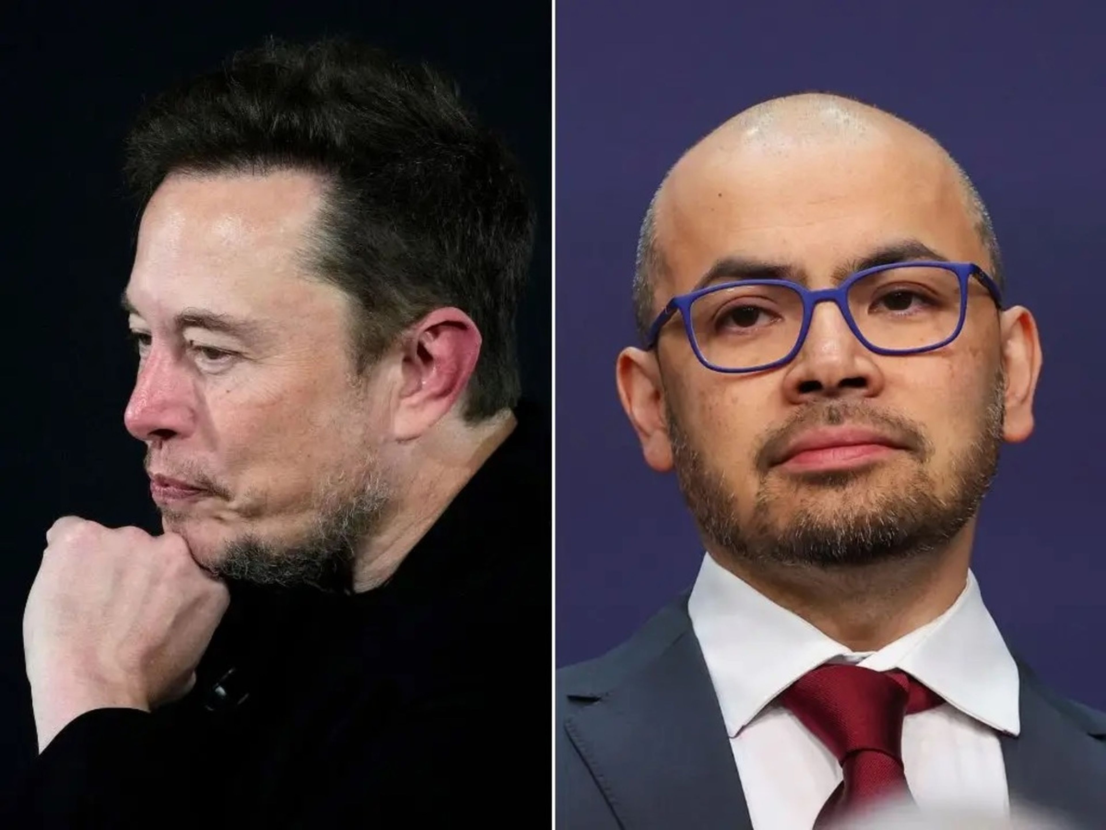 Elon Musk, CEO de Tesla y SpaceX (izquierda), y Mustafa Suleyman, CEO y fundador de Google DeepMind.
