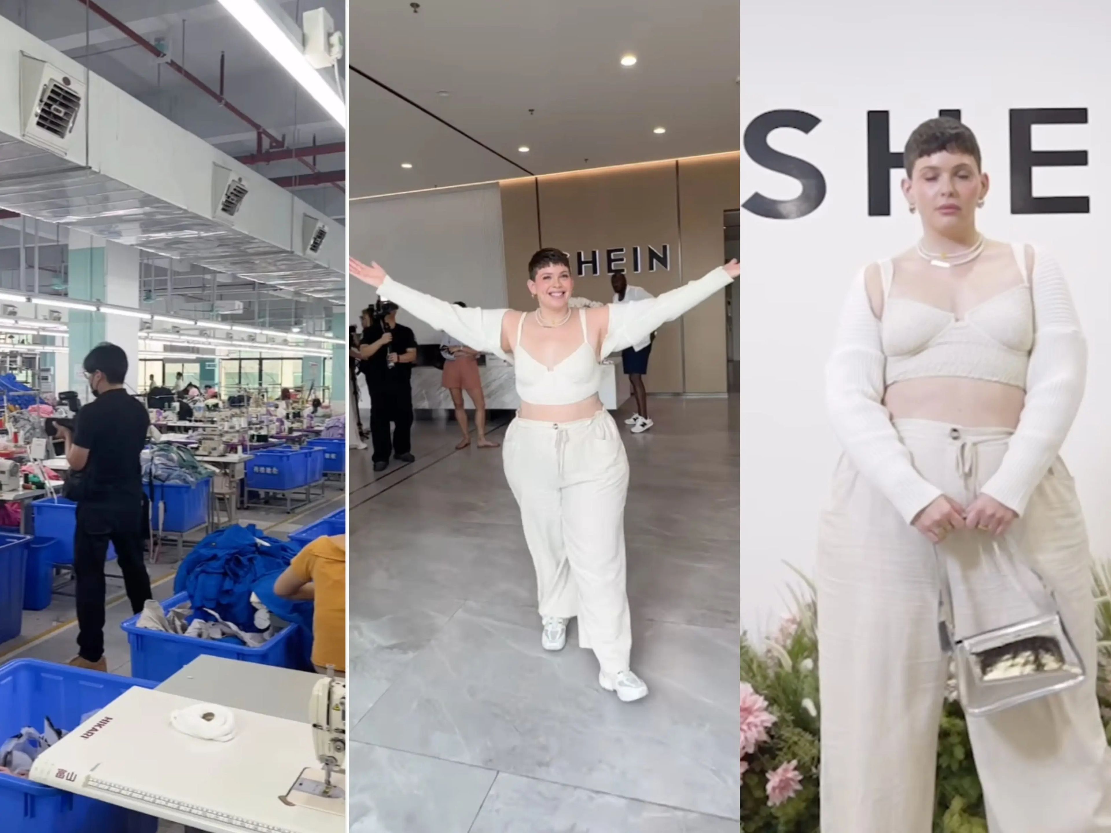 La influencer Dani Carbonari publicó en TikTok e Instagram su viaje al centro de innovación de Shein en China. 