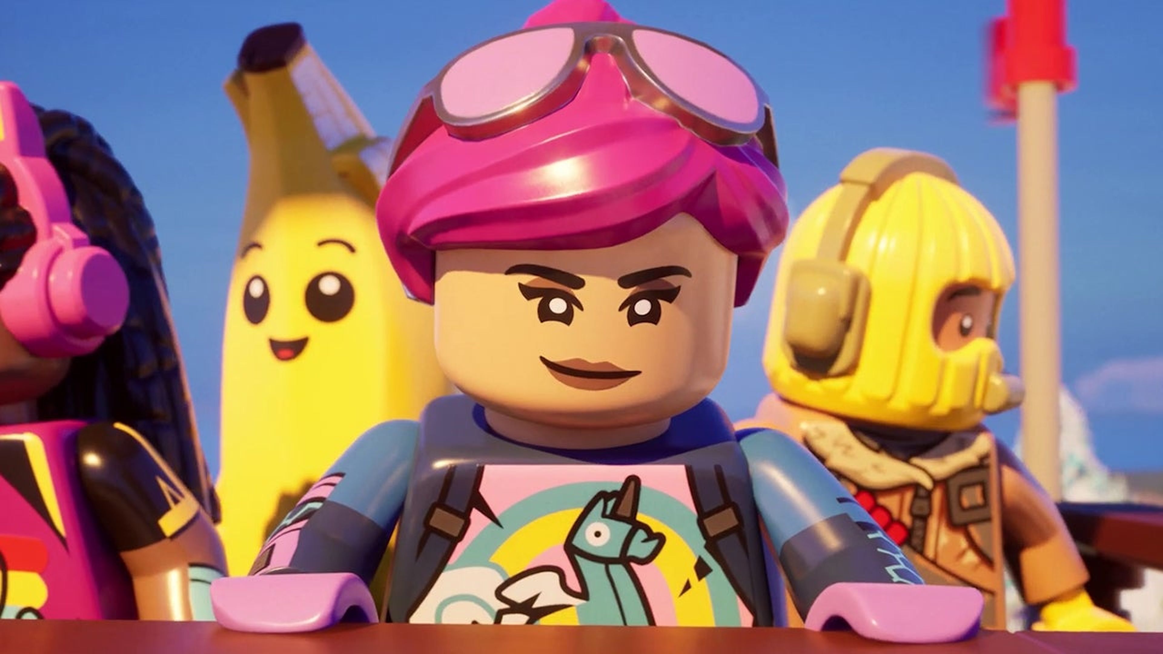 Una imagen promocional de LEGO Fortnite.