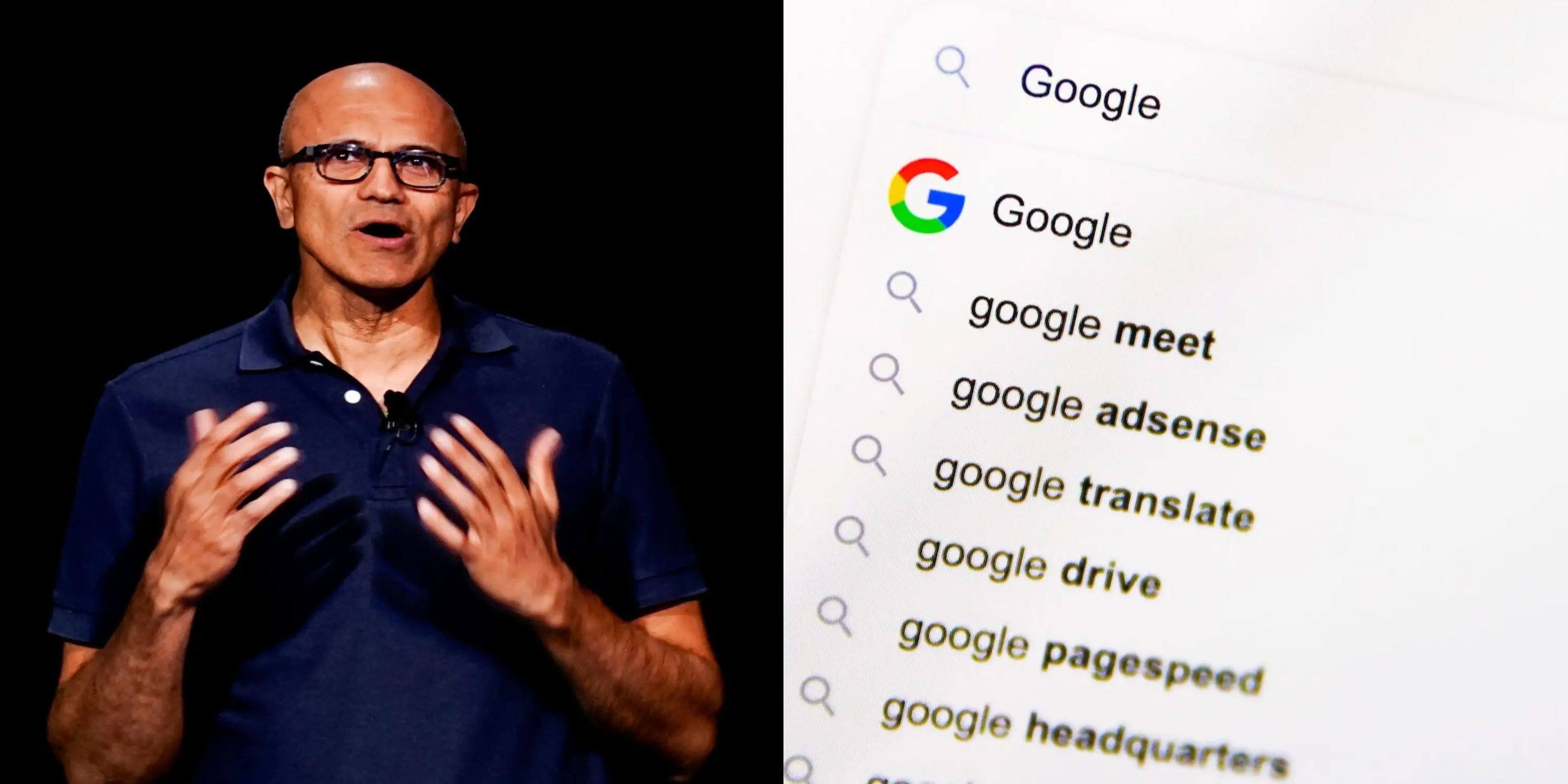 Satya Nadella y las búsquedas de Google.