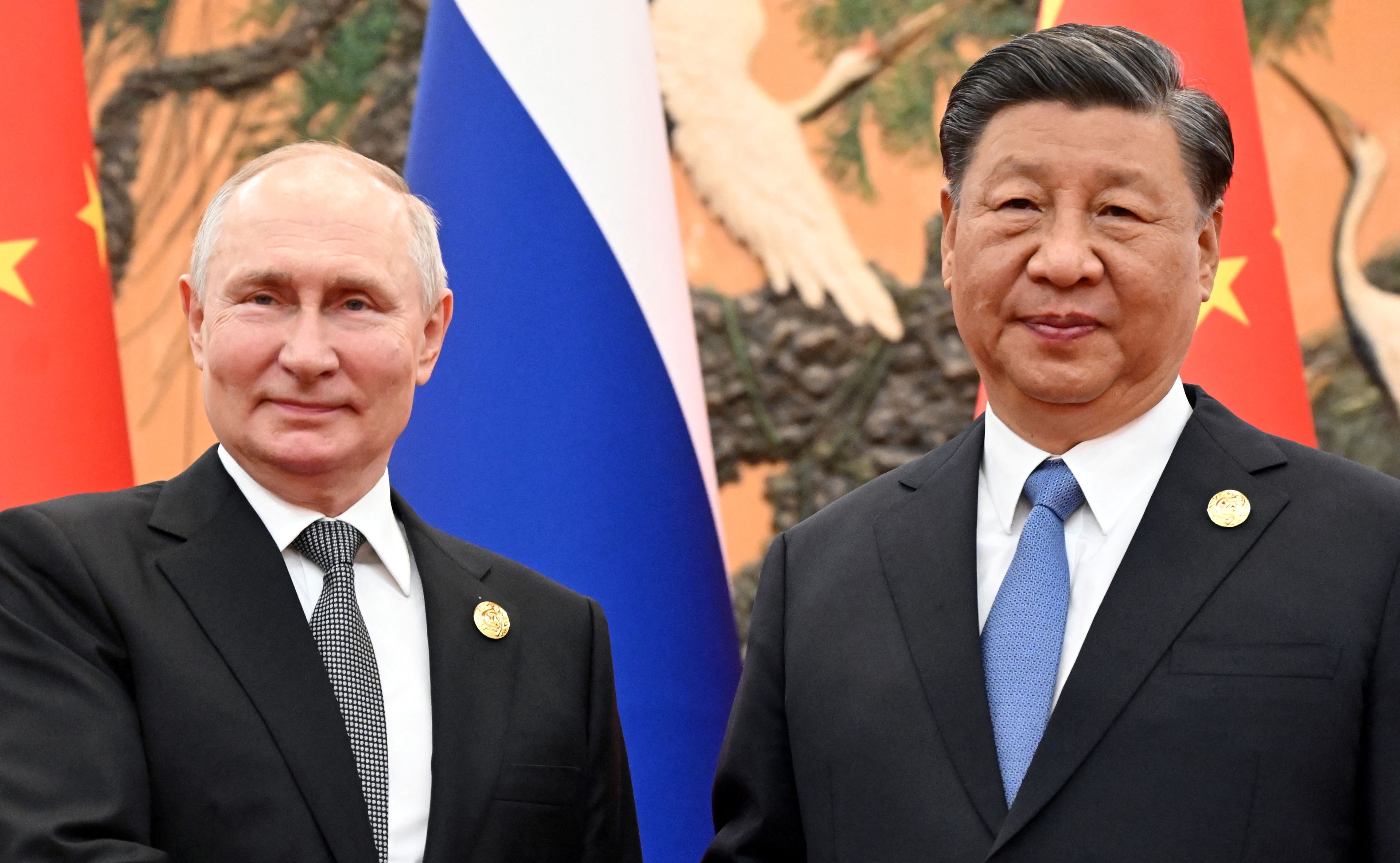 Vladímir Putin, presidente de Rusia, y Xi Jinping, presidente de China
