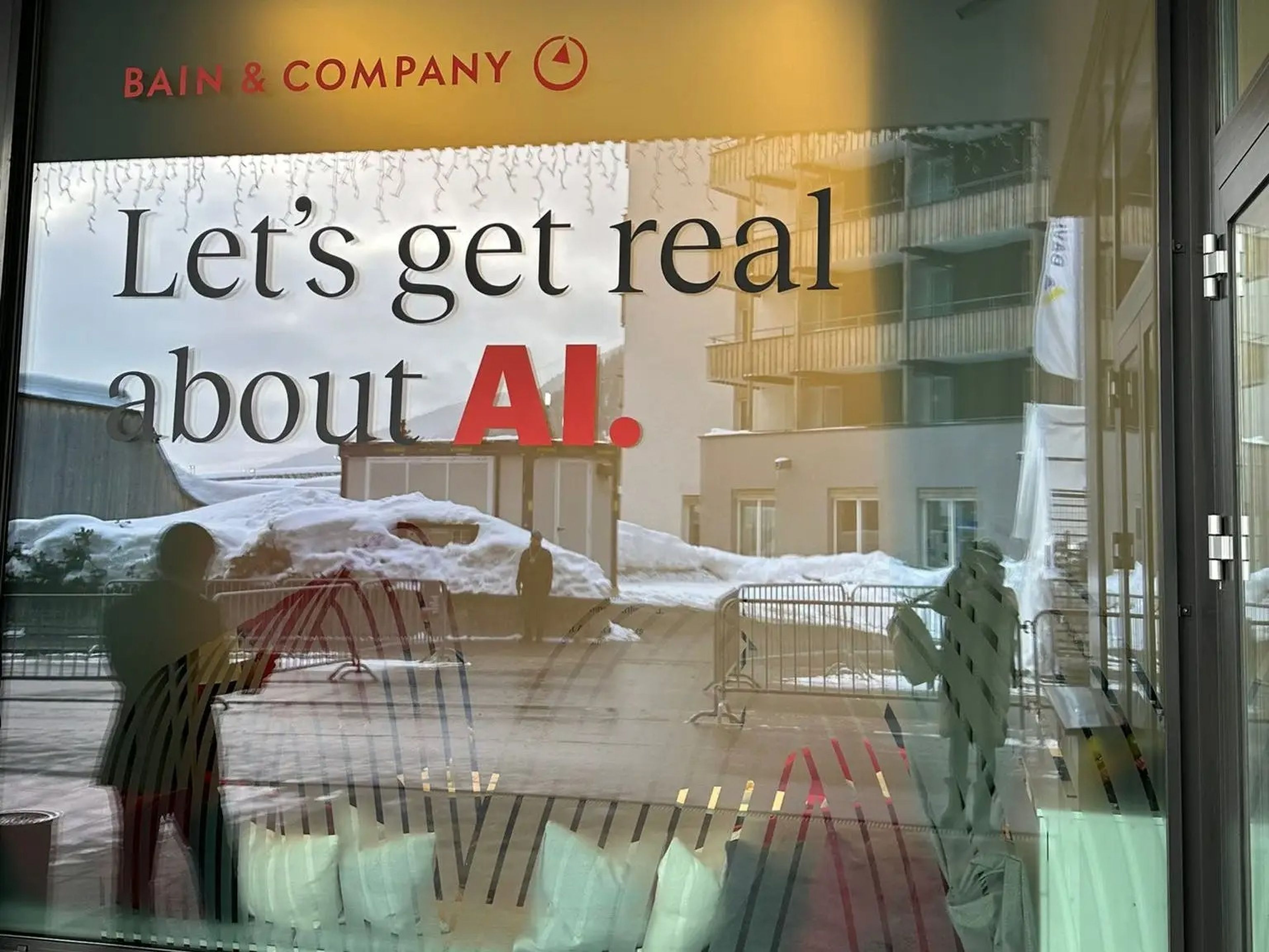 AI slogan at Davos