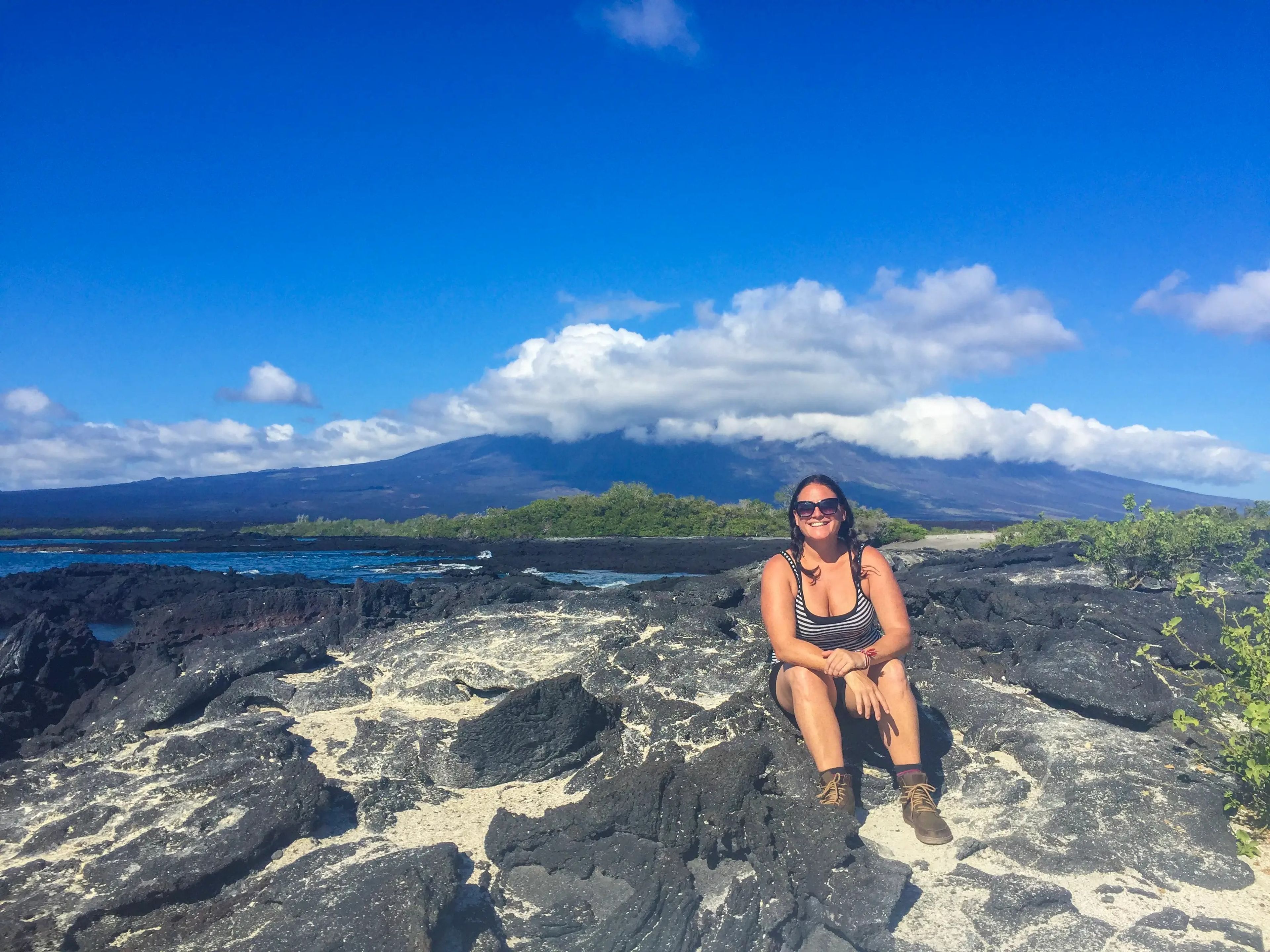 Author Abbie Synan visiting the Galapagos