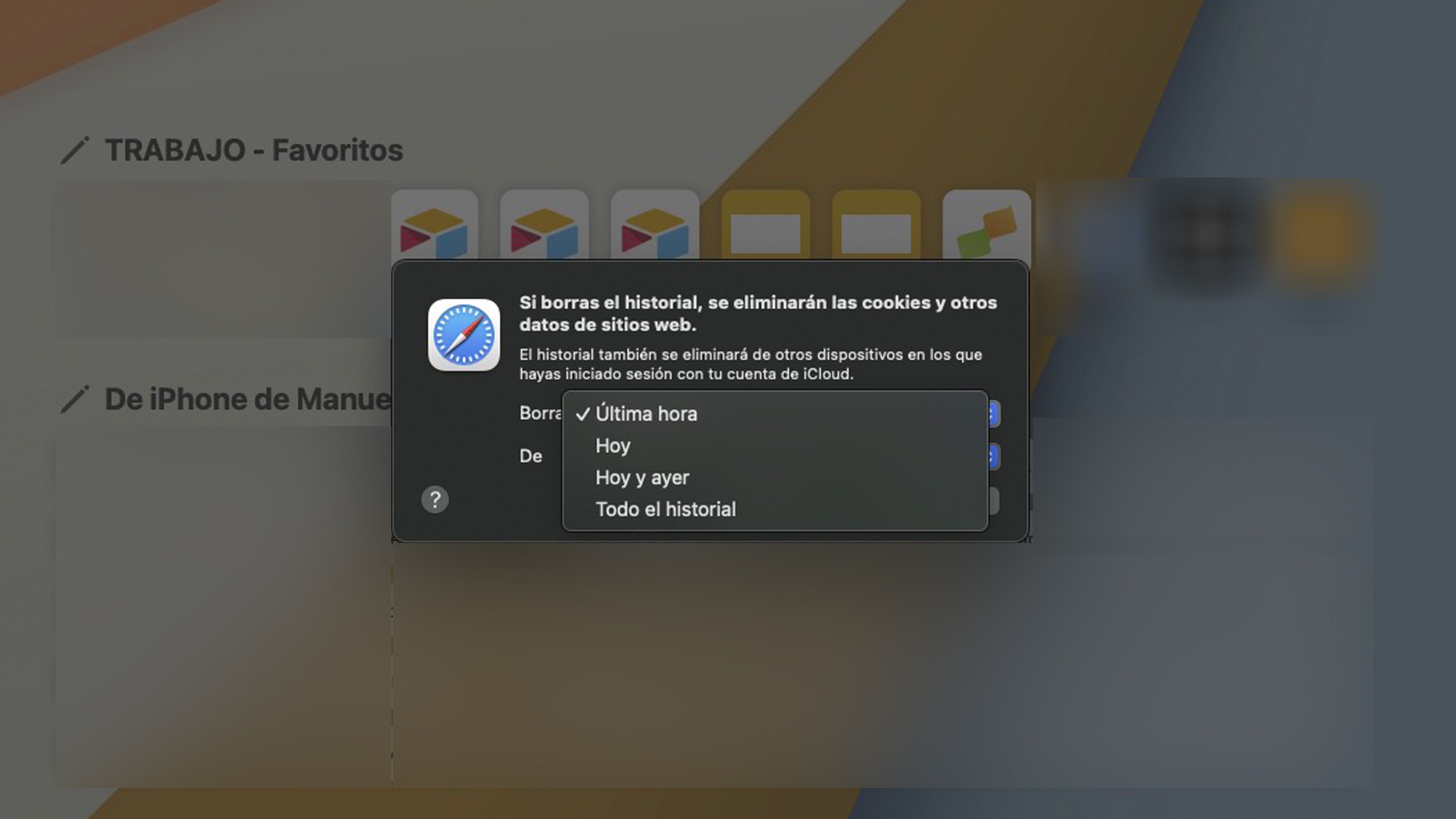 Cómo ver y eliminar el historial de navegación en Safari