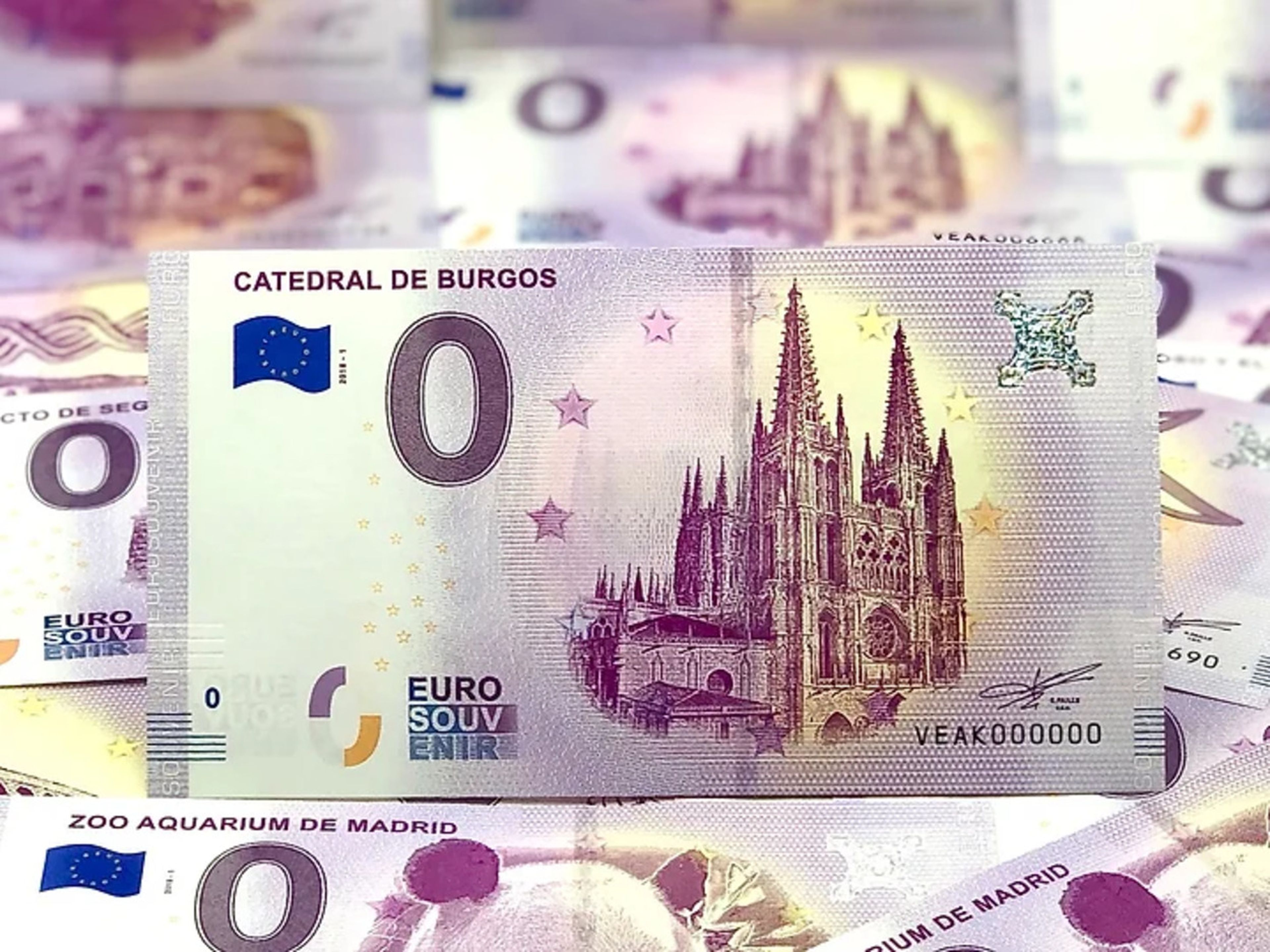 Billete de 0 euros diseñado en 2019.