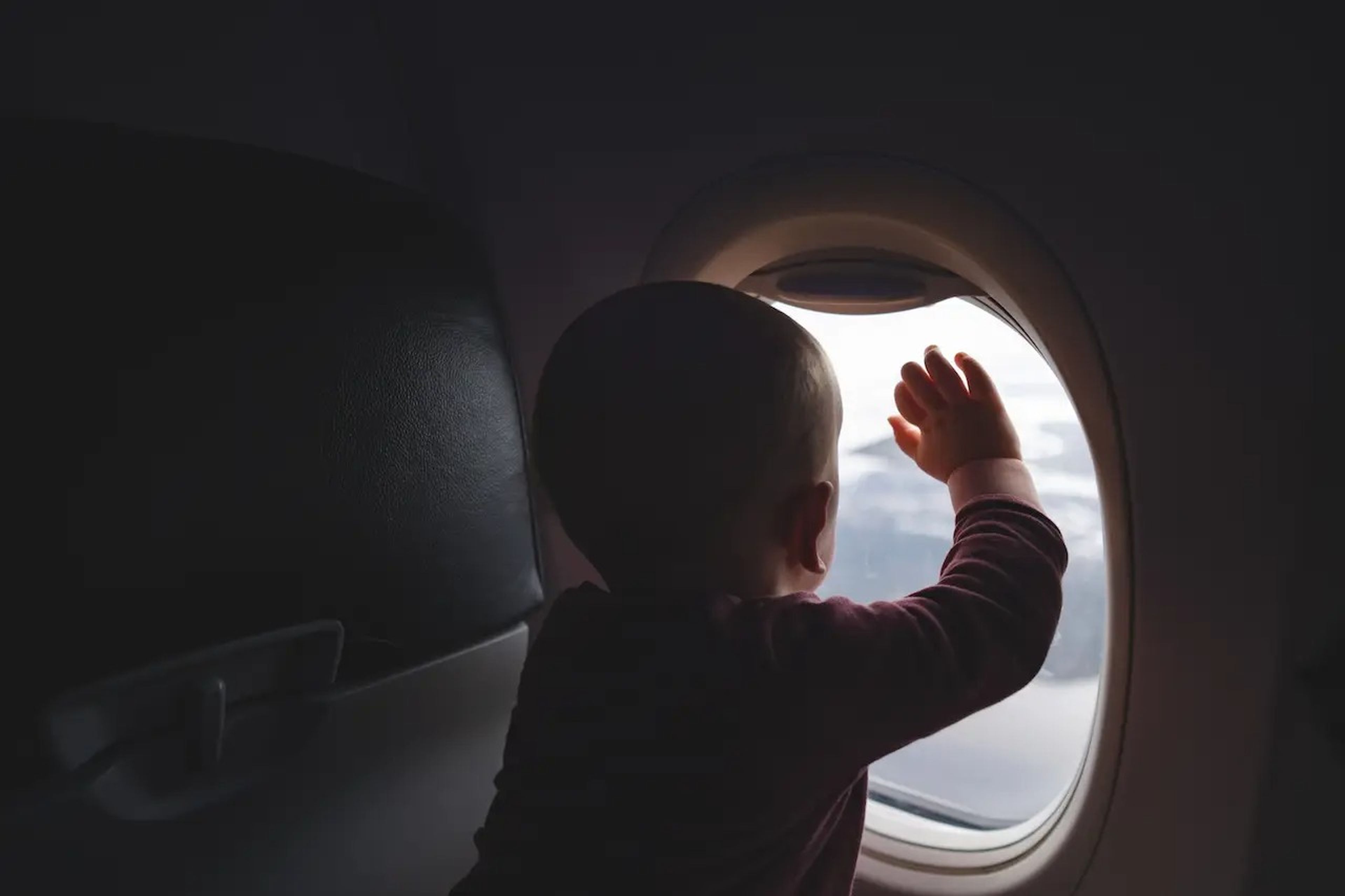 Flight attendants aren't bothered by babies in business class.