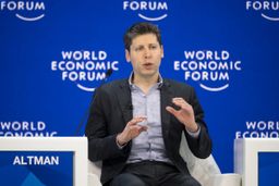 Sam Altman, CEO de OpenAI, en el Foro Económico Mundial de Davos (Suiza).