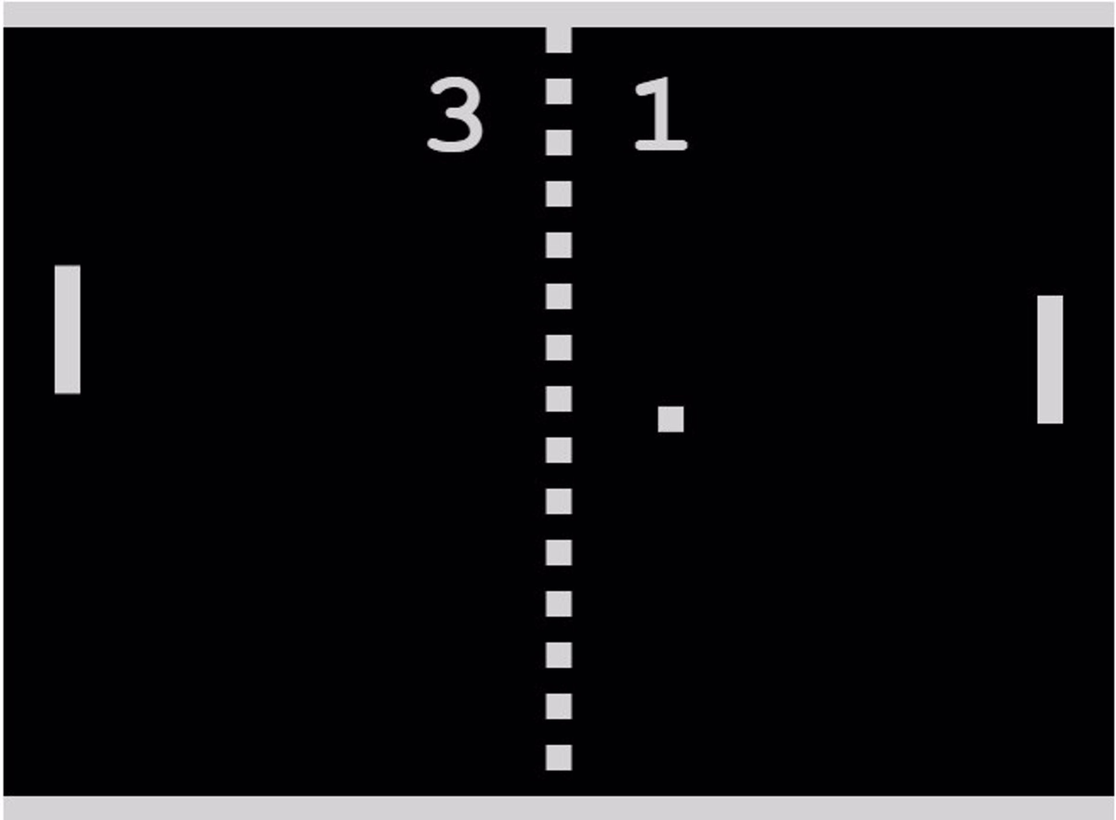 Pong. Considerado como el primer videojuego de la historia