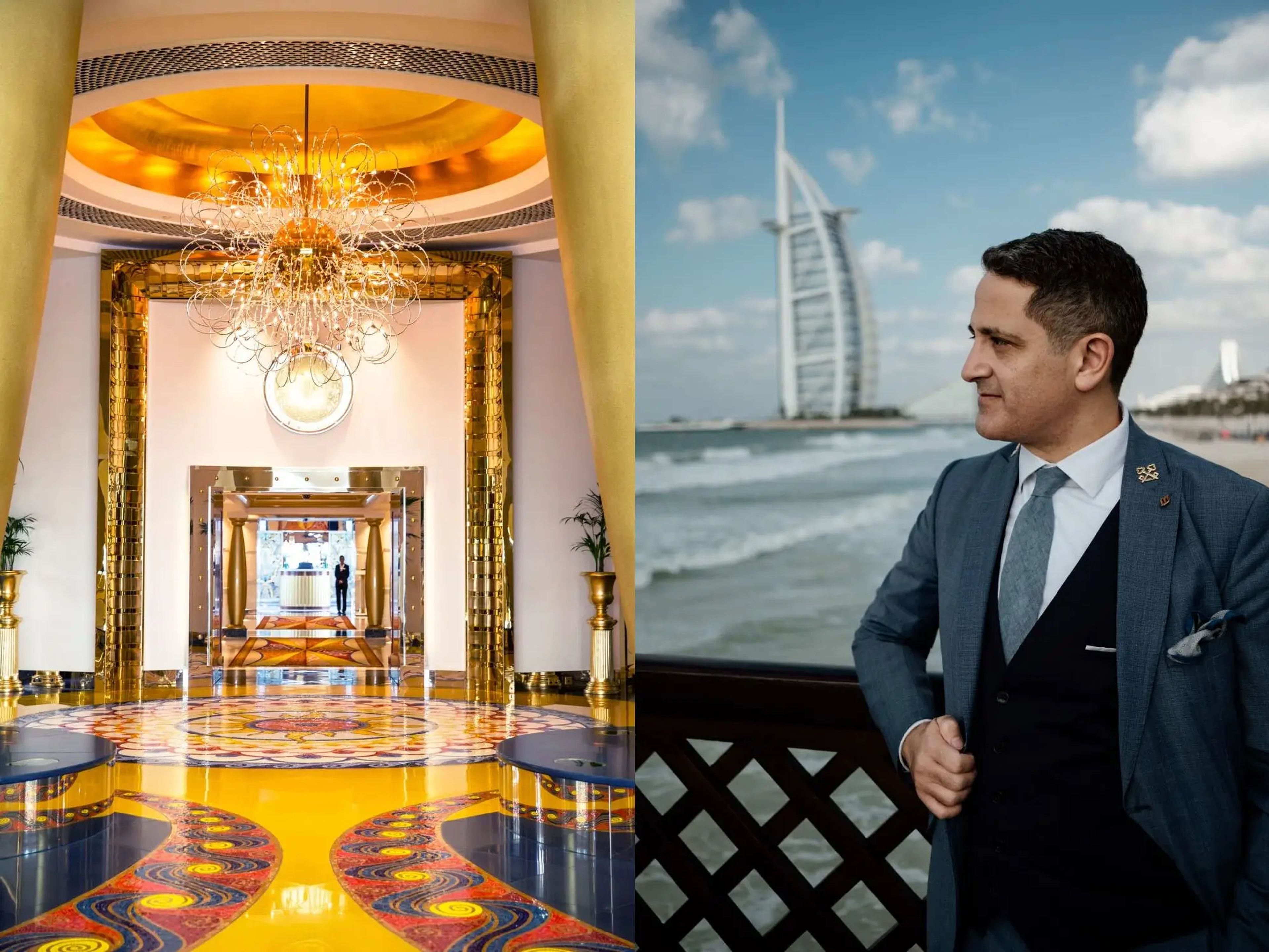 Roger Geadah es el conserje jefe del Burj Al Arab Jumeirah, un hotel de lujo de Dubai.
