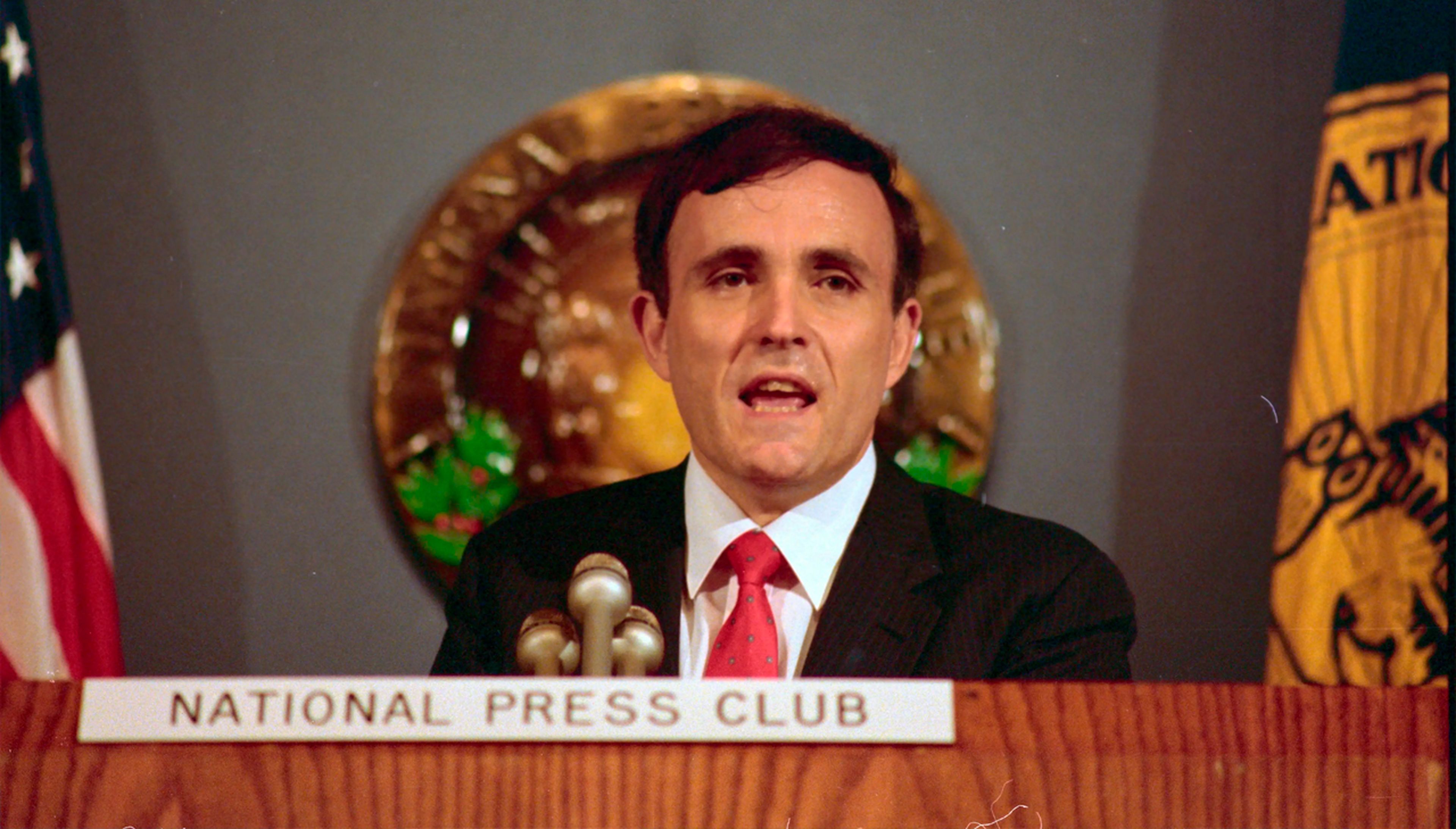Rudolph Giuliani cuando era fiscal de EEUU en Manhattan en la década de 1980.