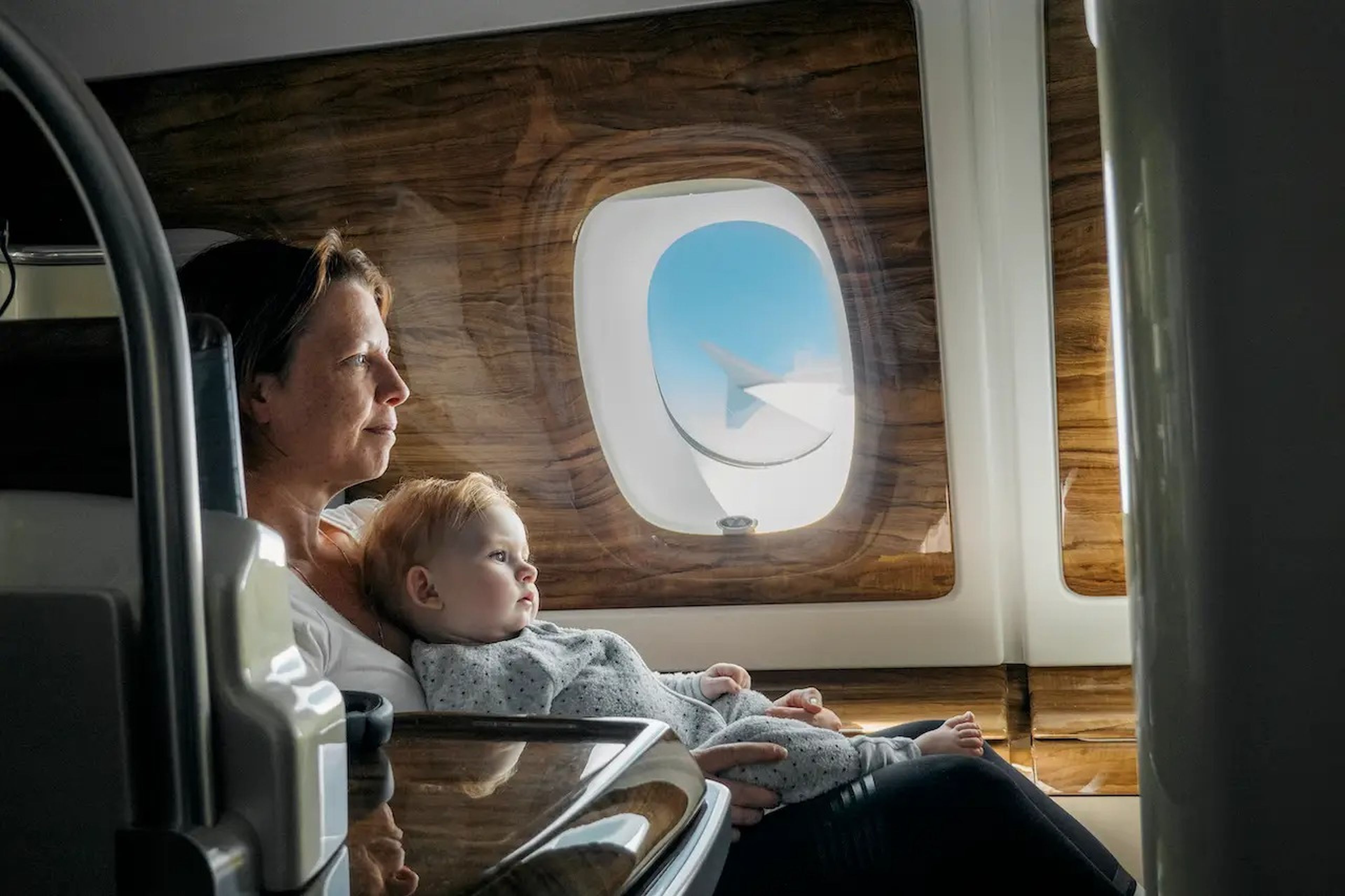 Scheduling flights around a babies schedule can make traveling less stressful.