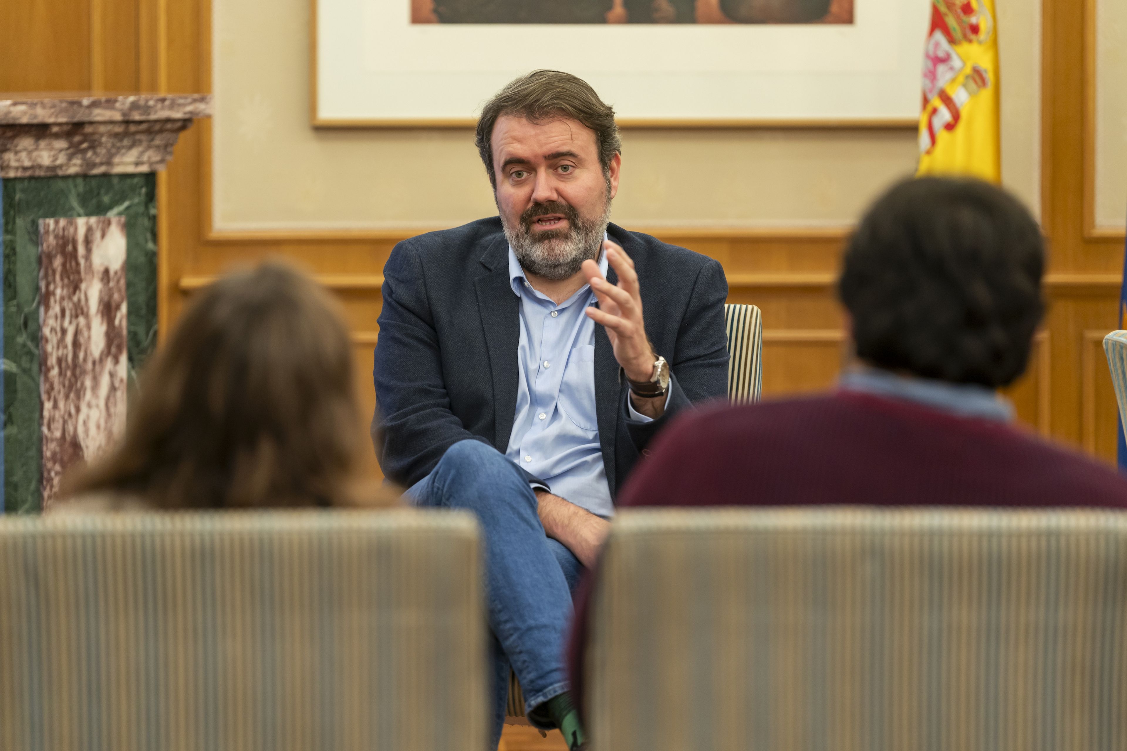 El secretario de Estado de Juventud e Infancia, Rubén Pérez Correa, durante la entrevista con 'Business Insider España'.