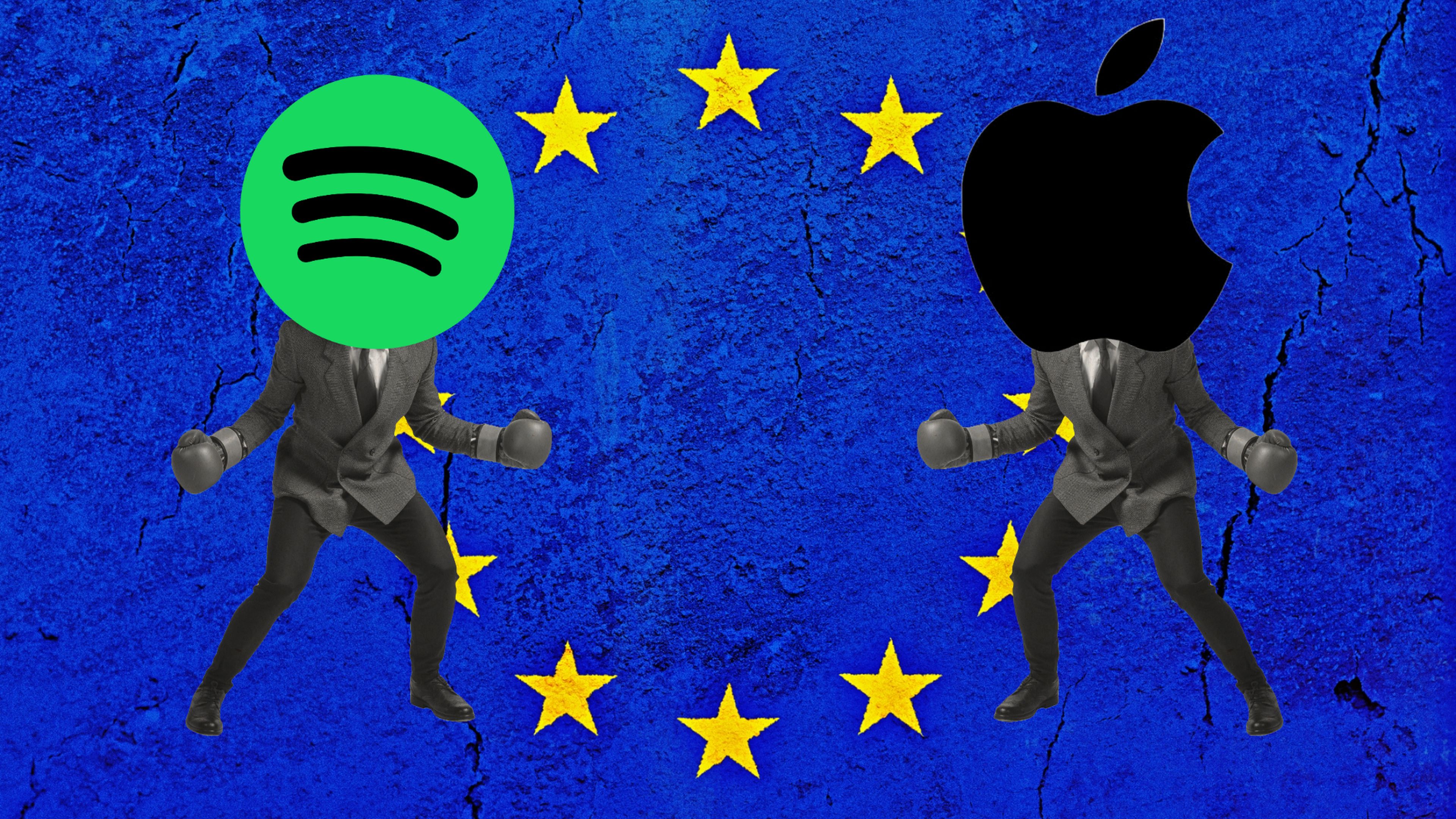 Spotify vs Apple Unión Europea DMA demanda monopolio competencia desleal