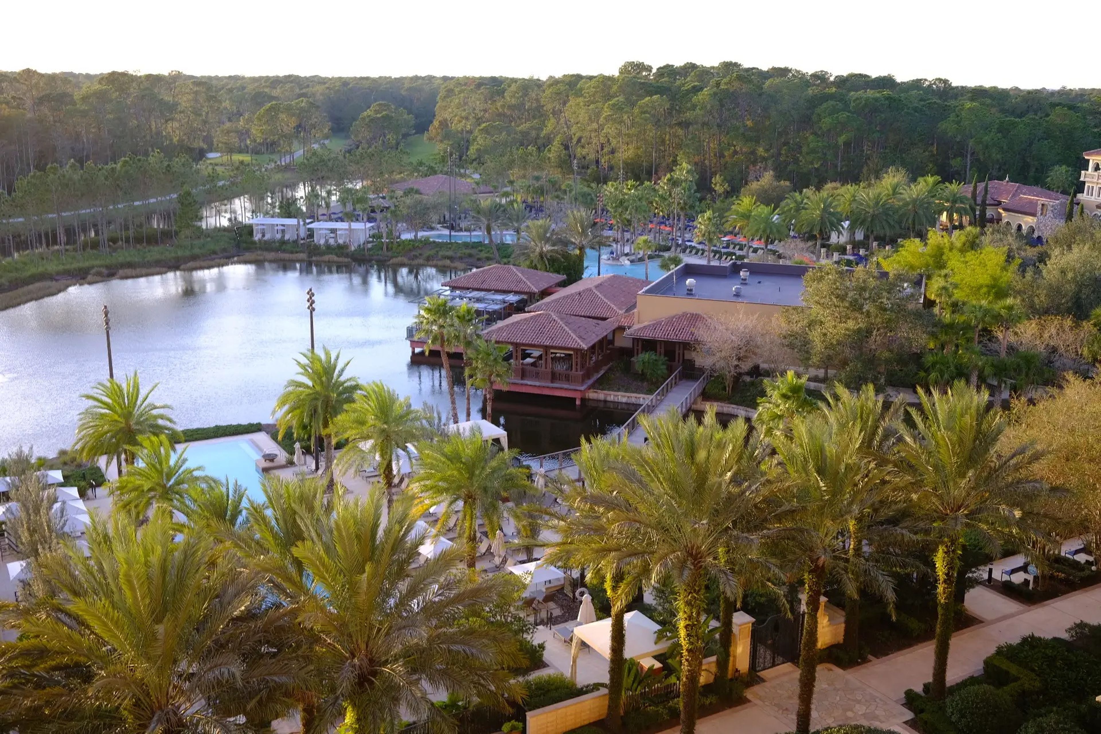 View from Disney World Four Seasons balcony of Disney