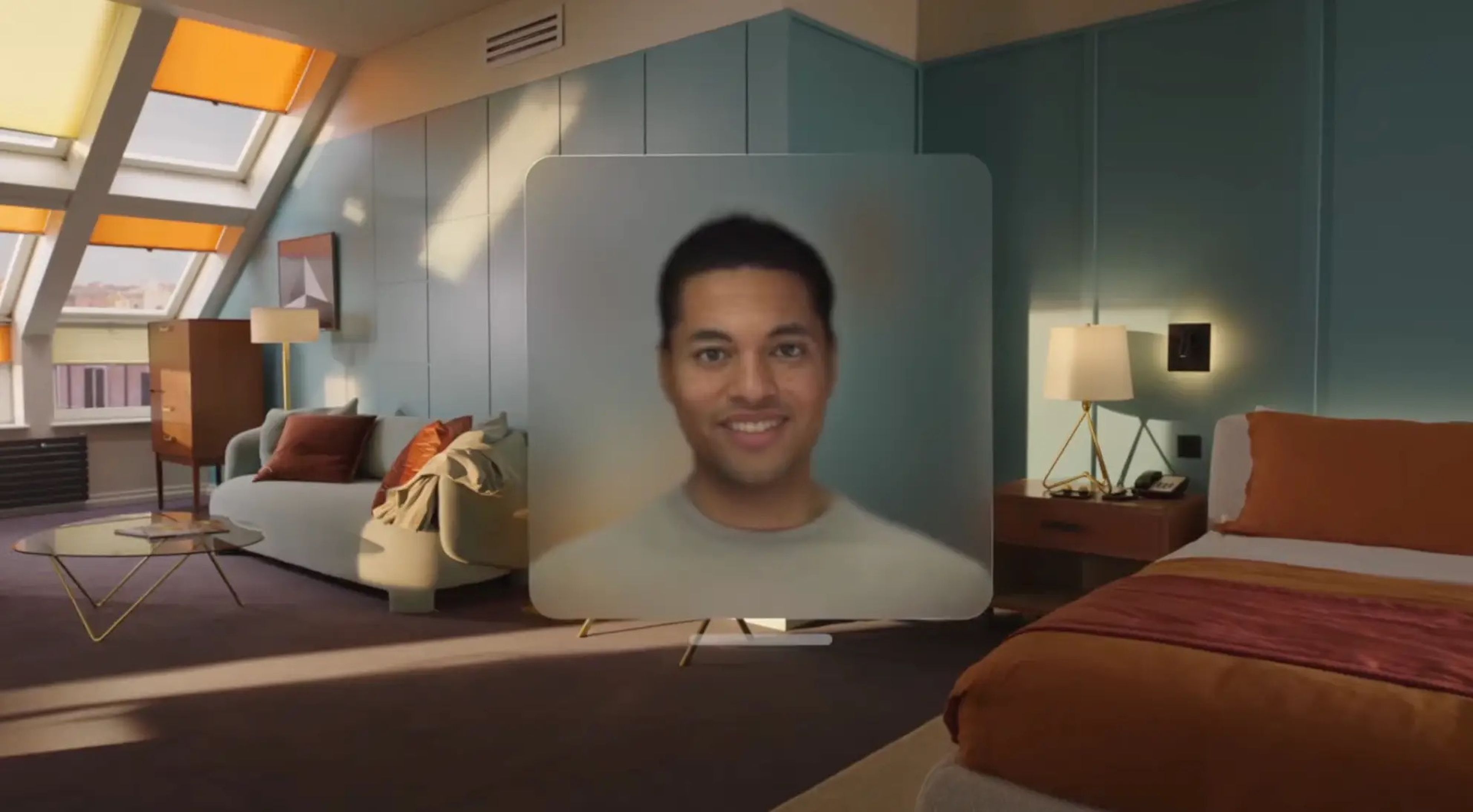 Apple's Vision Pro creates a digital version of users for use in FaceTime.