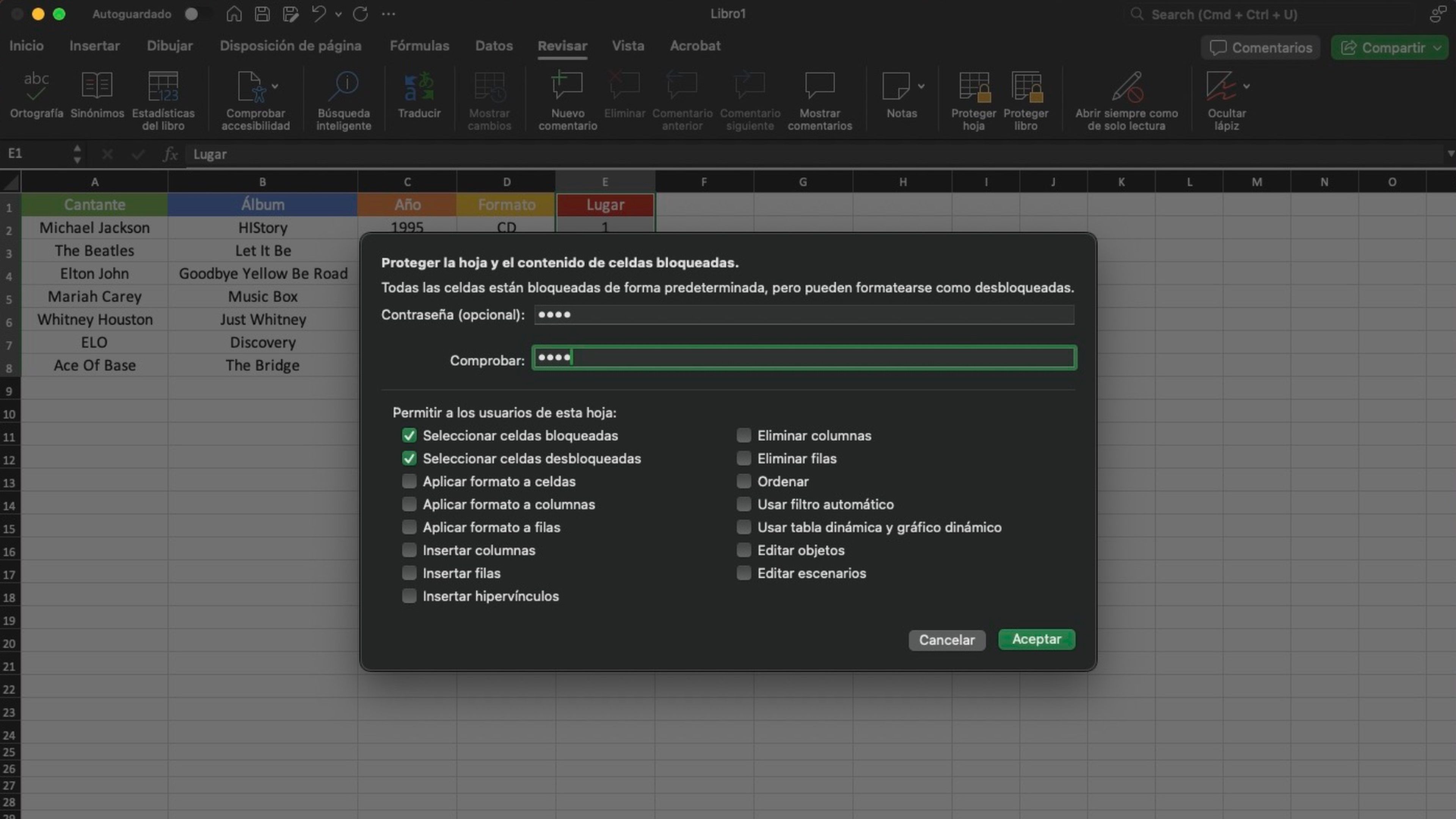 Cómo bloquear celdas en Excel para protegerlas